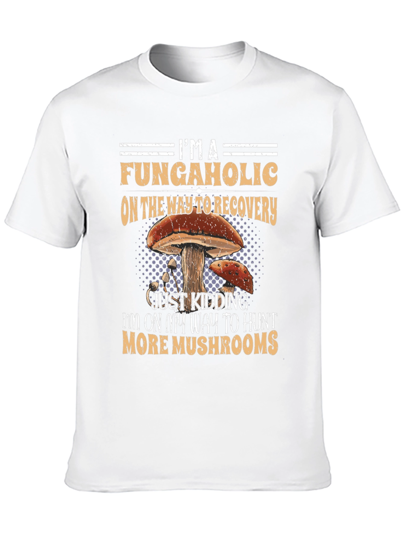 Fungaholics Mushroom Hunter Graphic T-Shirt