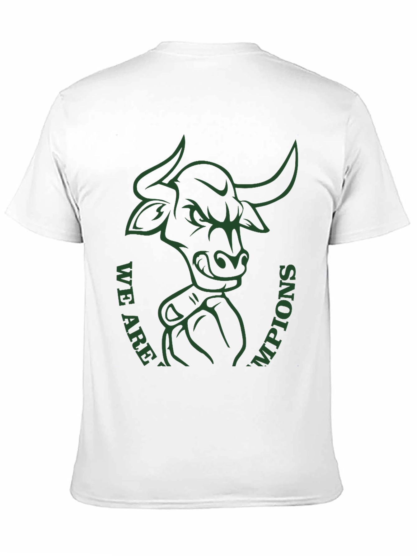 Bull Champions Graphic Tee - Black Cotton T-Shirt