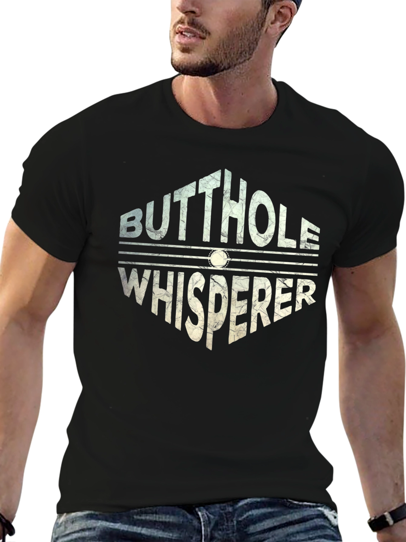 Butthole Whisperer Novelty Graphic T-Shirt