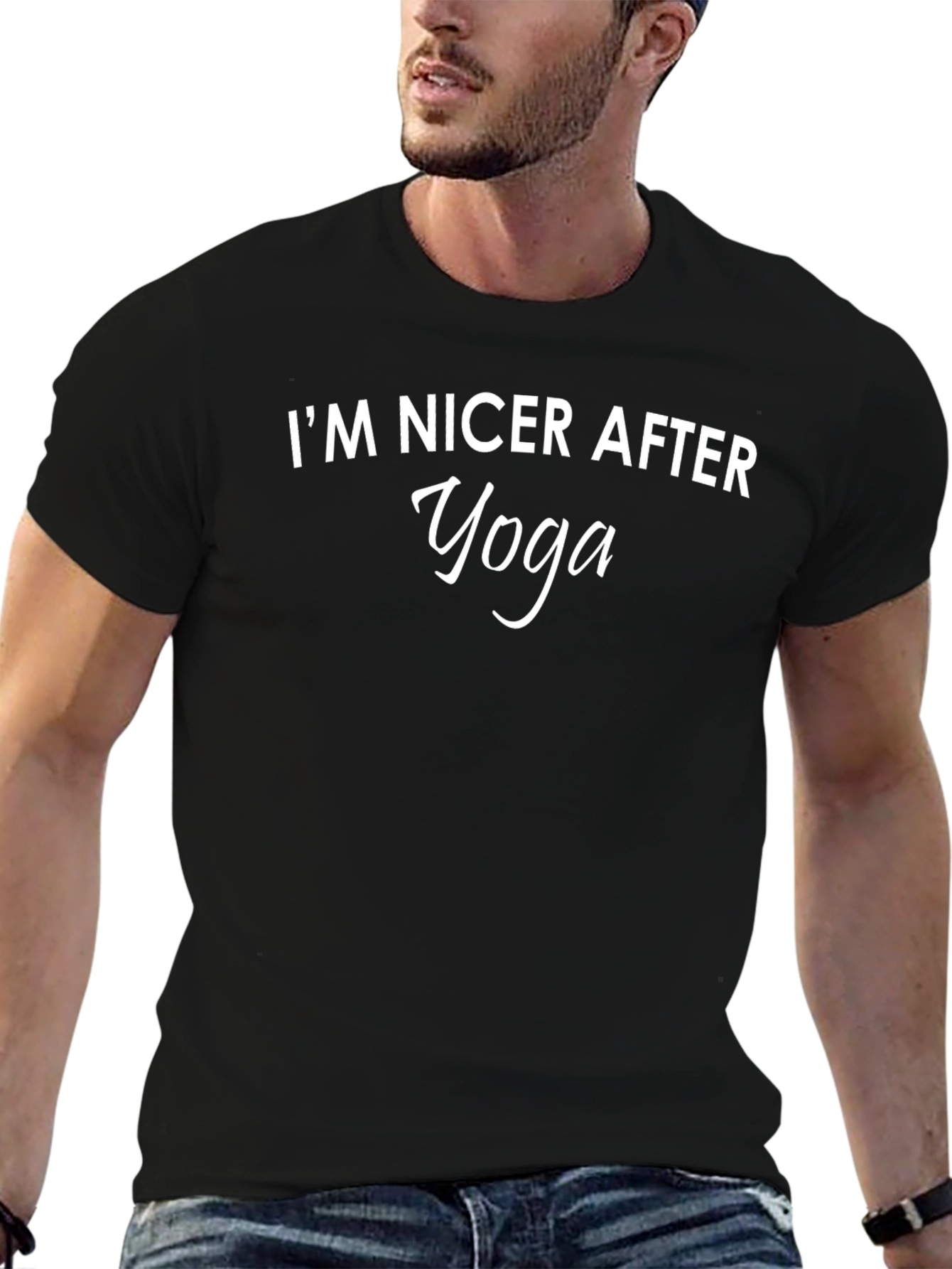 Im Nicer After Yoga Black T-Shirt