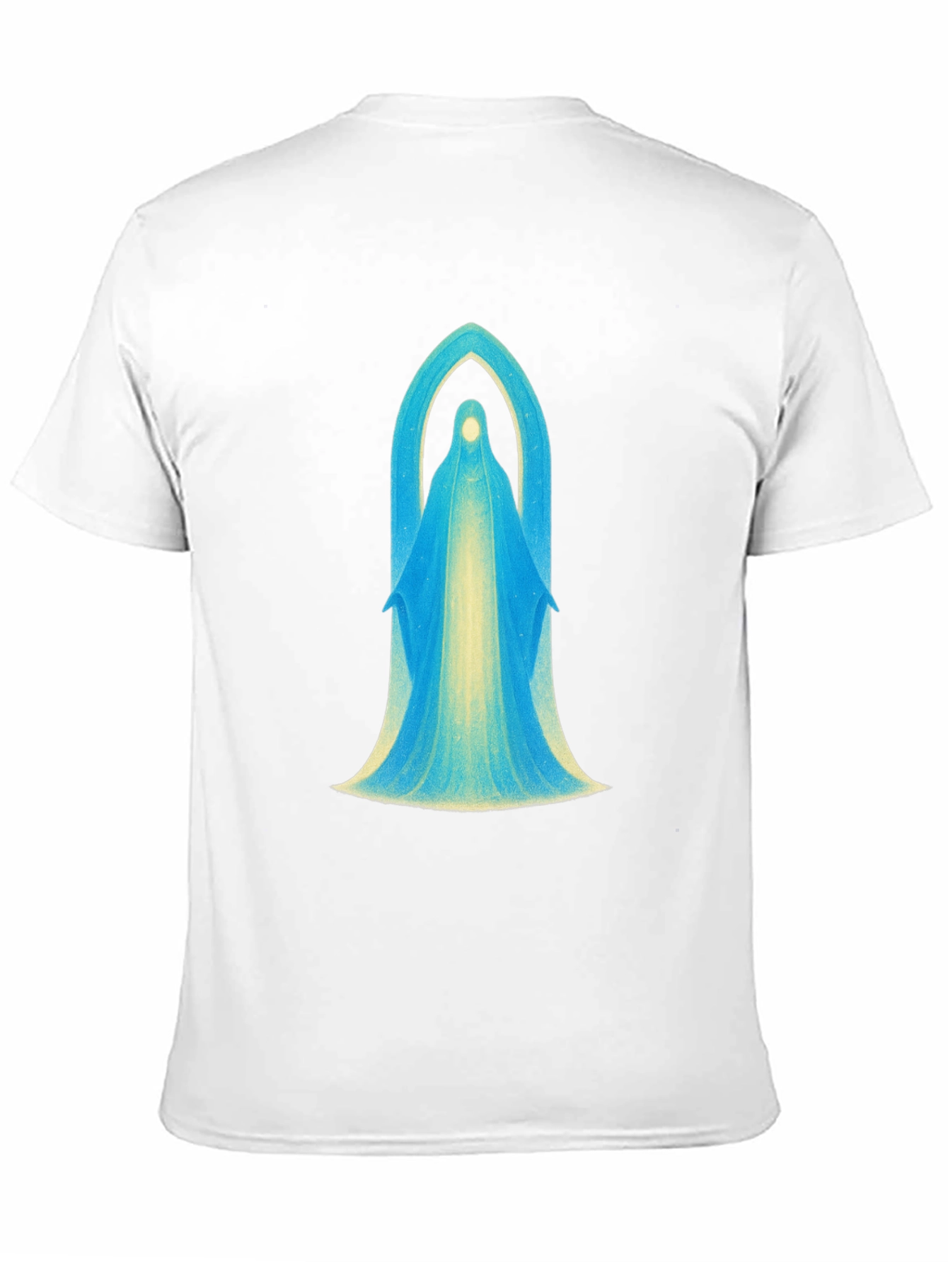 Mystical Virgin Mary Graphic Black T-Shirt