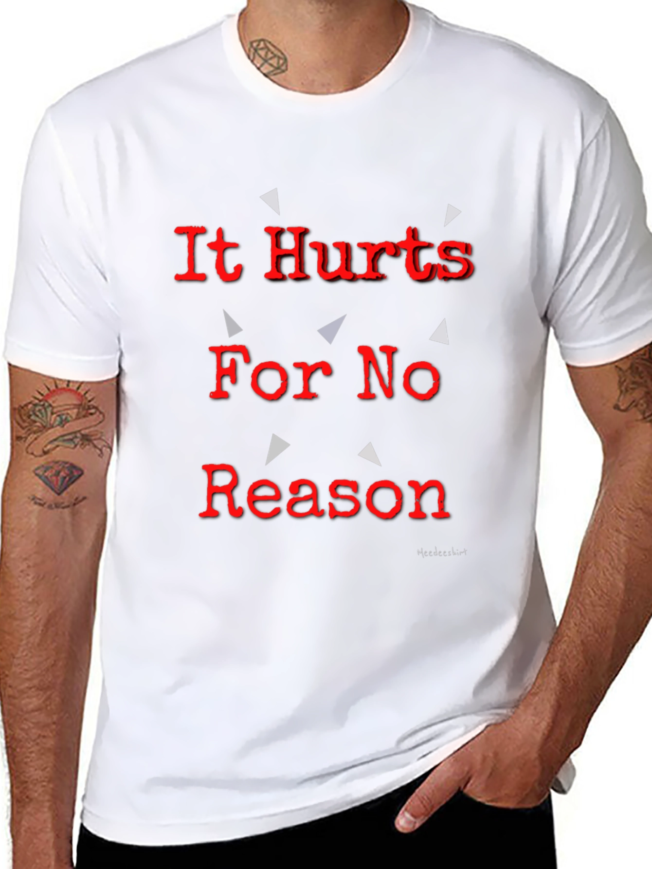It Hurts For No Reason Black T-Shirt