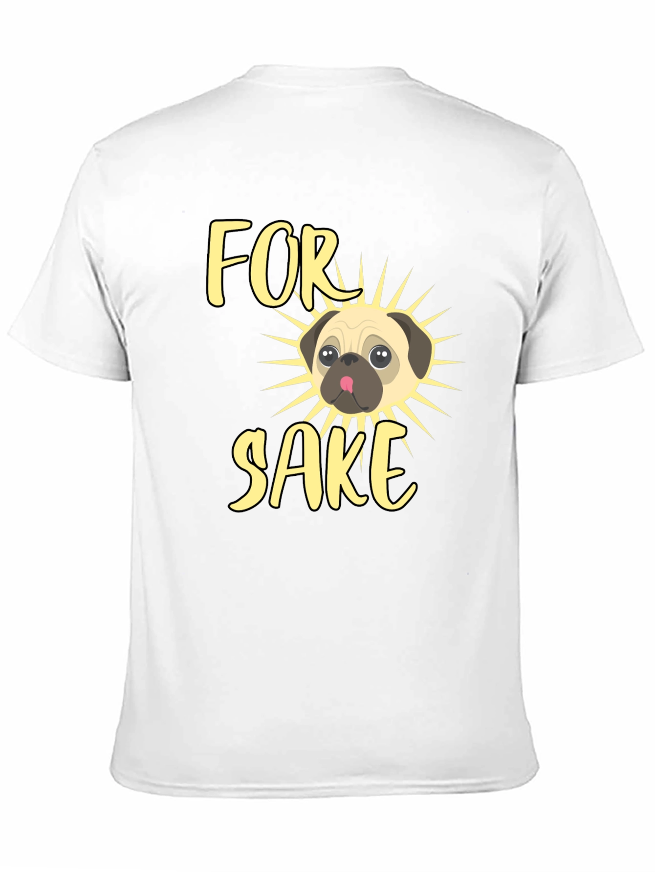 For Pugs Sake Mens Graphic Tee