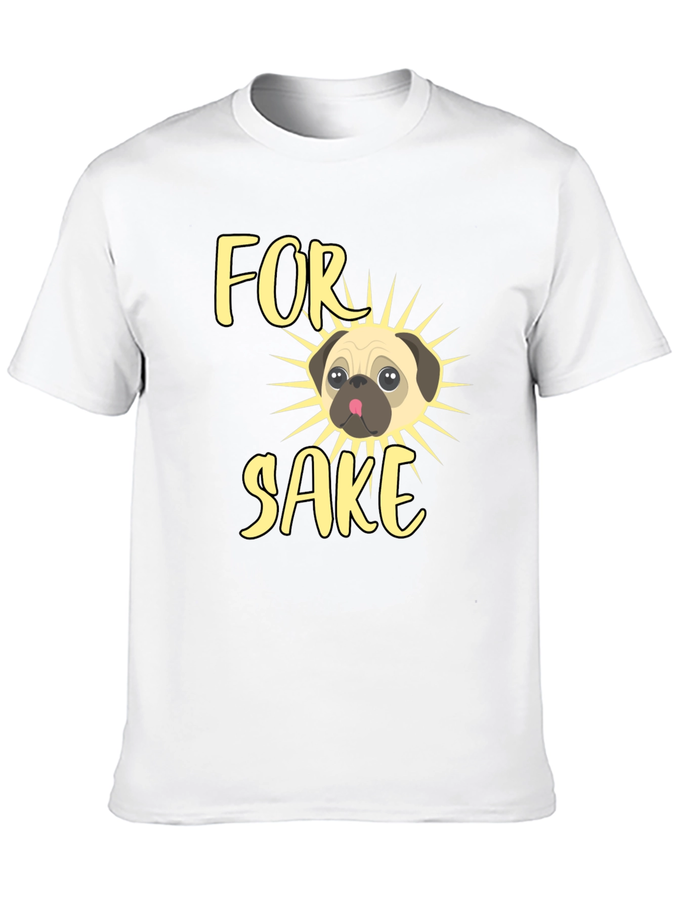 For Pugs Sake Mens Graphic Tee