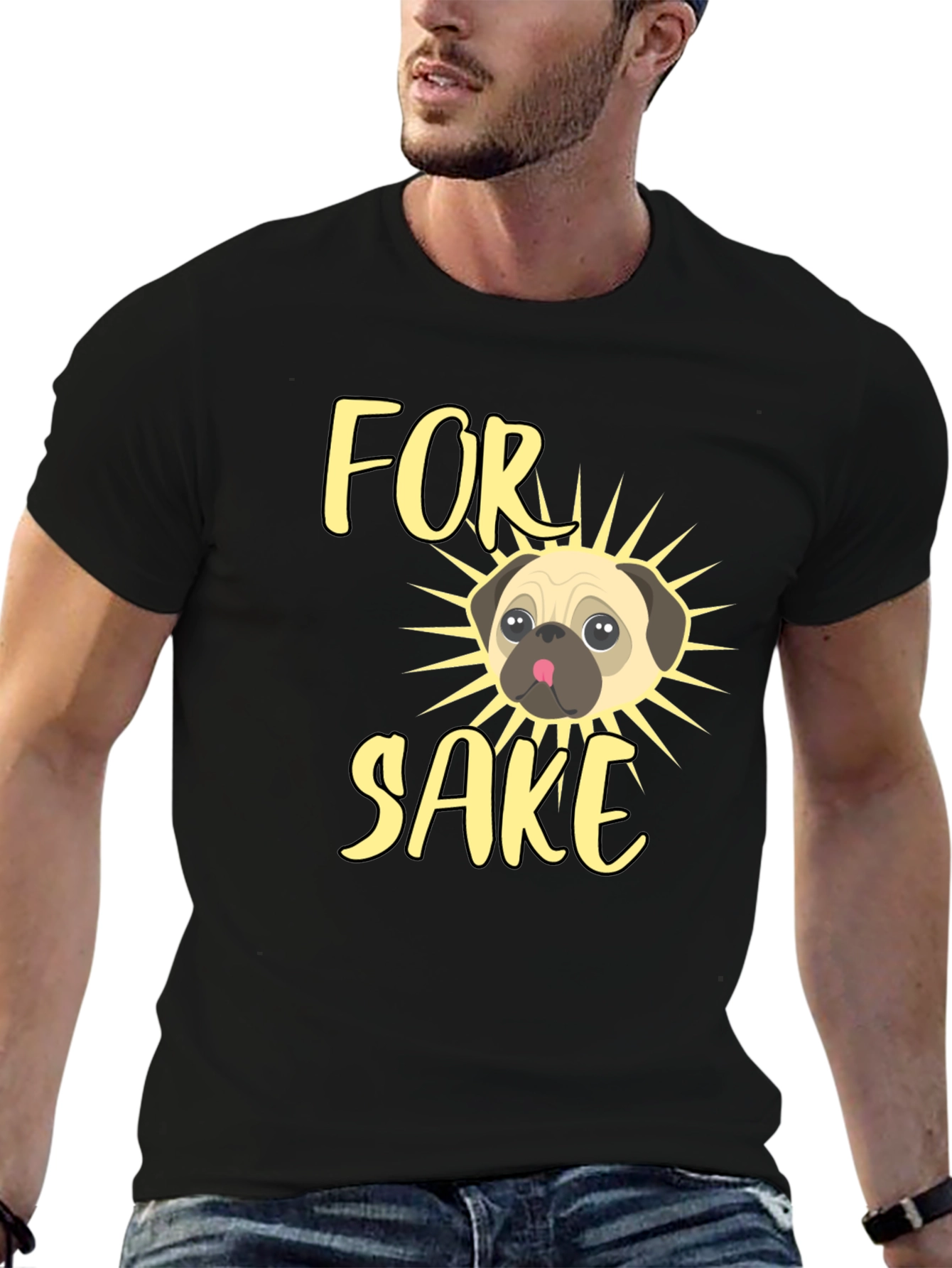 For Pugs Sake Mens Graphic Tee
