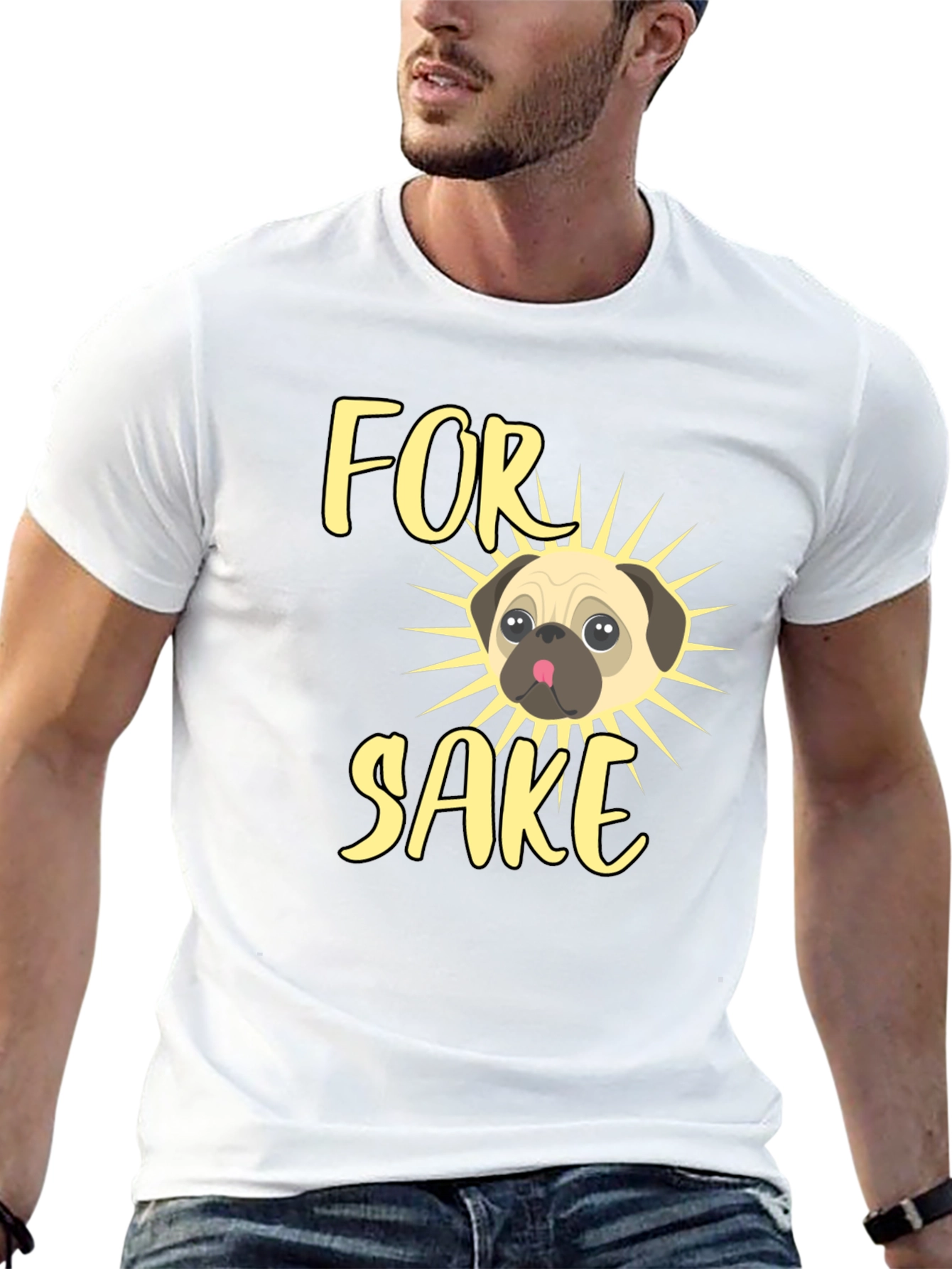 For Pugs Sake Mens Graphic Tee