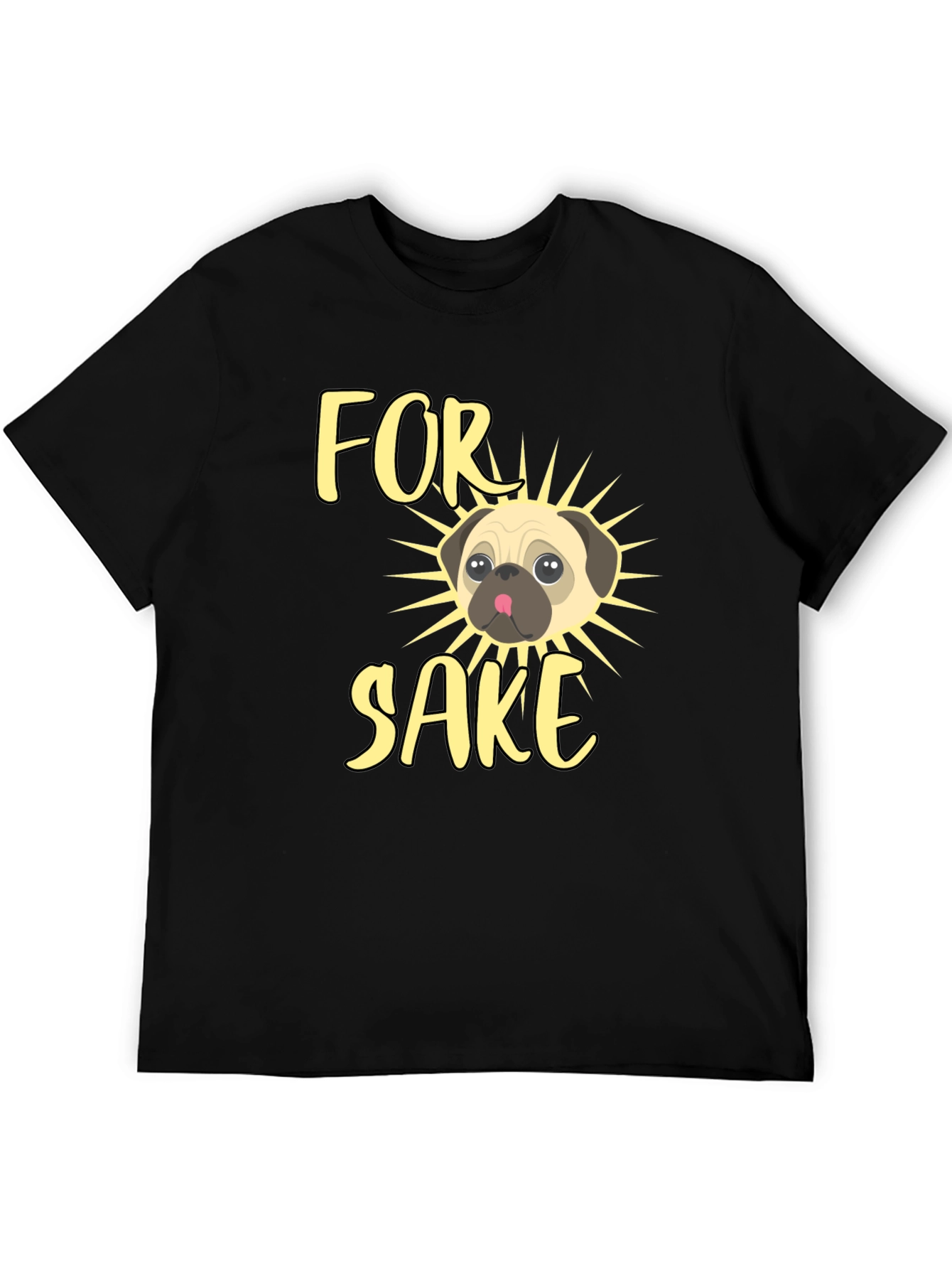 For Pugs Sake Mens Graphic Tee