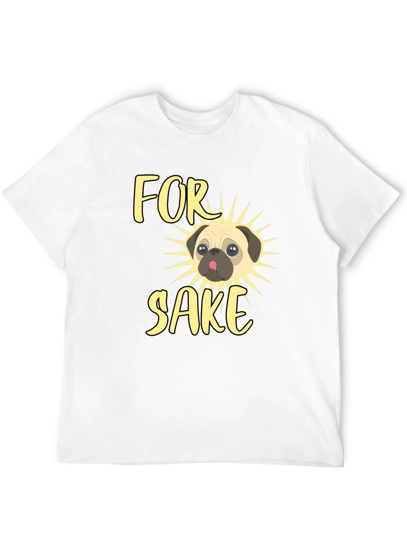 For Pugs Sake Mens Graphic Tee
