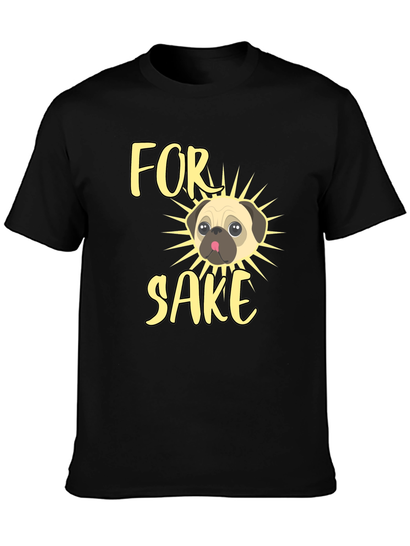 For Pugs Sake Mens Graphic Tee