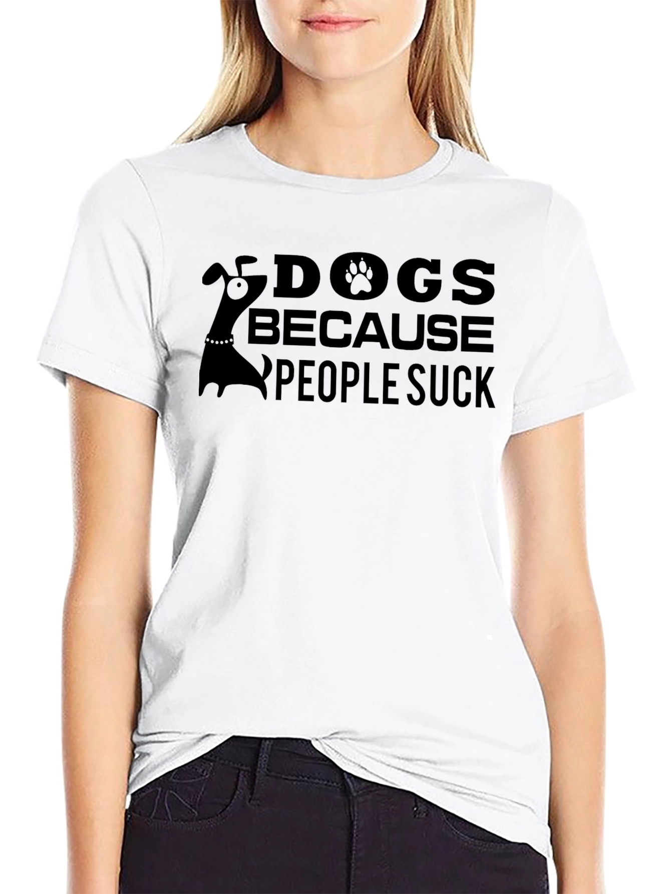 Dogs Because People Suck T-Shirt