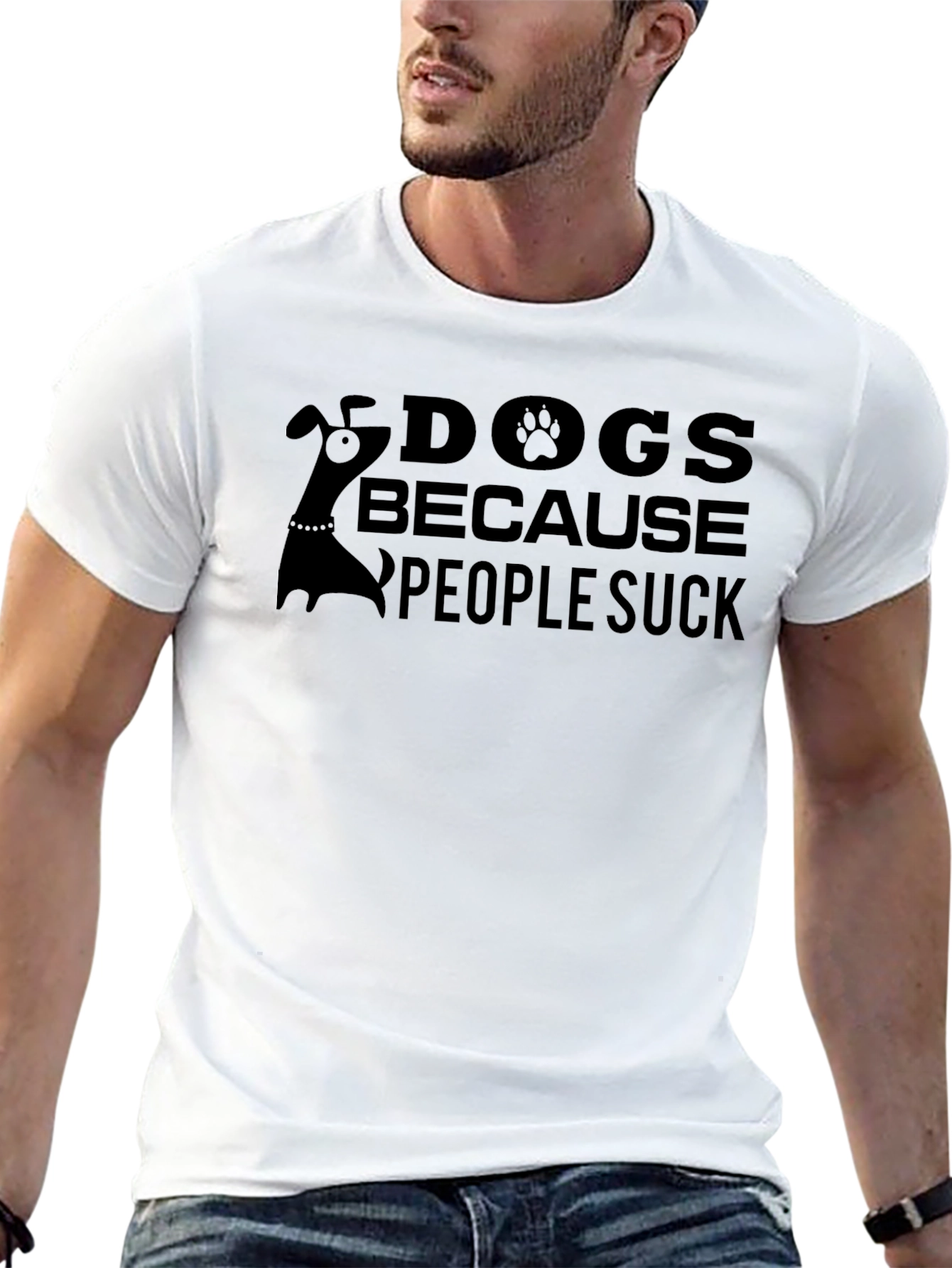 Dogs Because People Suck T-Shirt