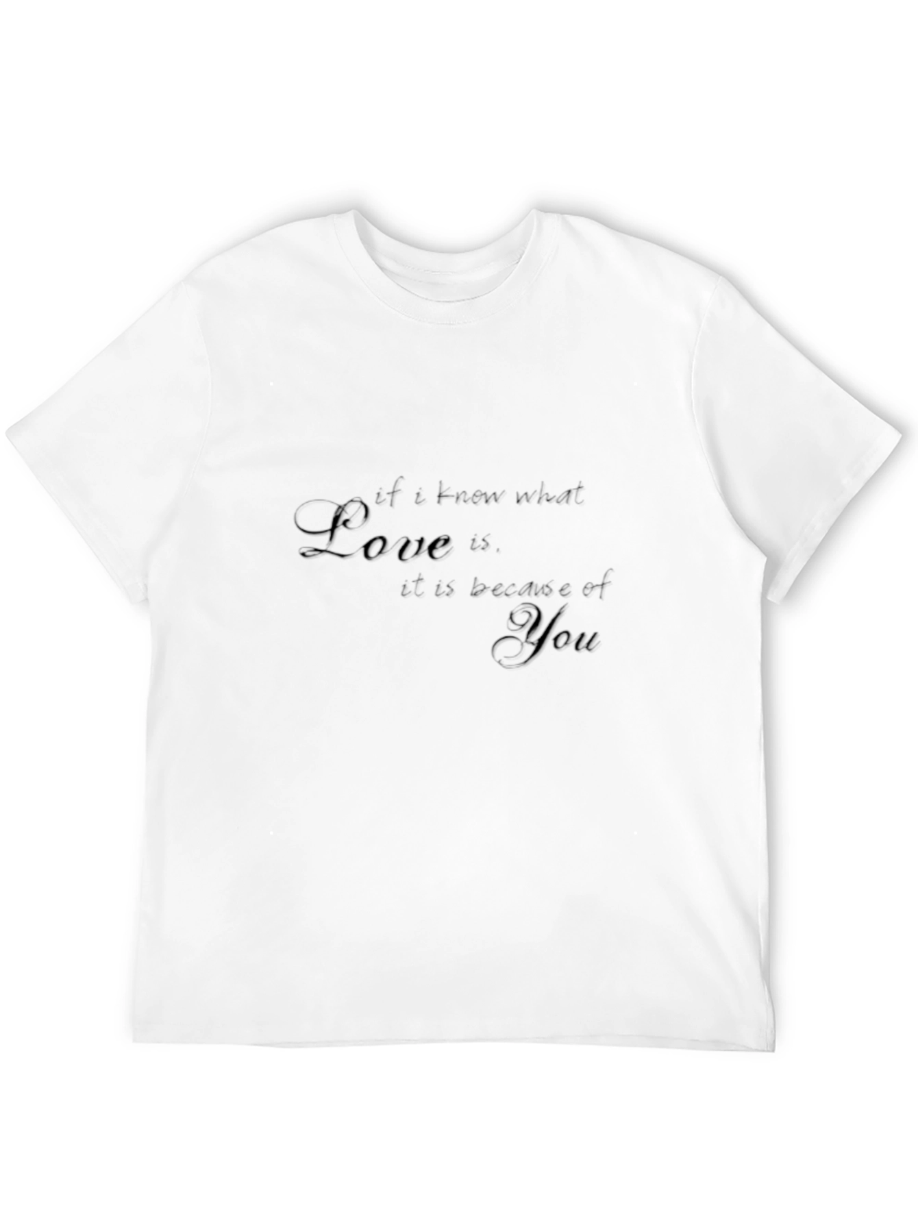 Love is You Graphic Black T-Shirt