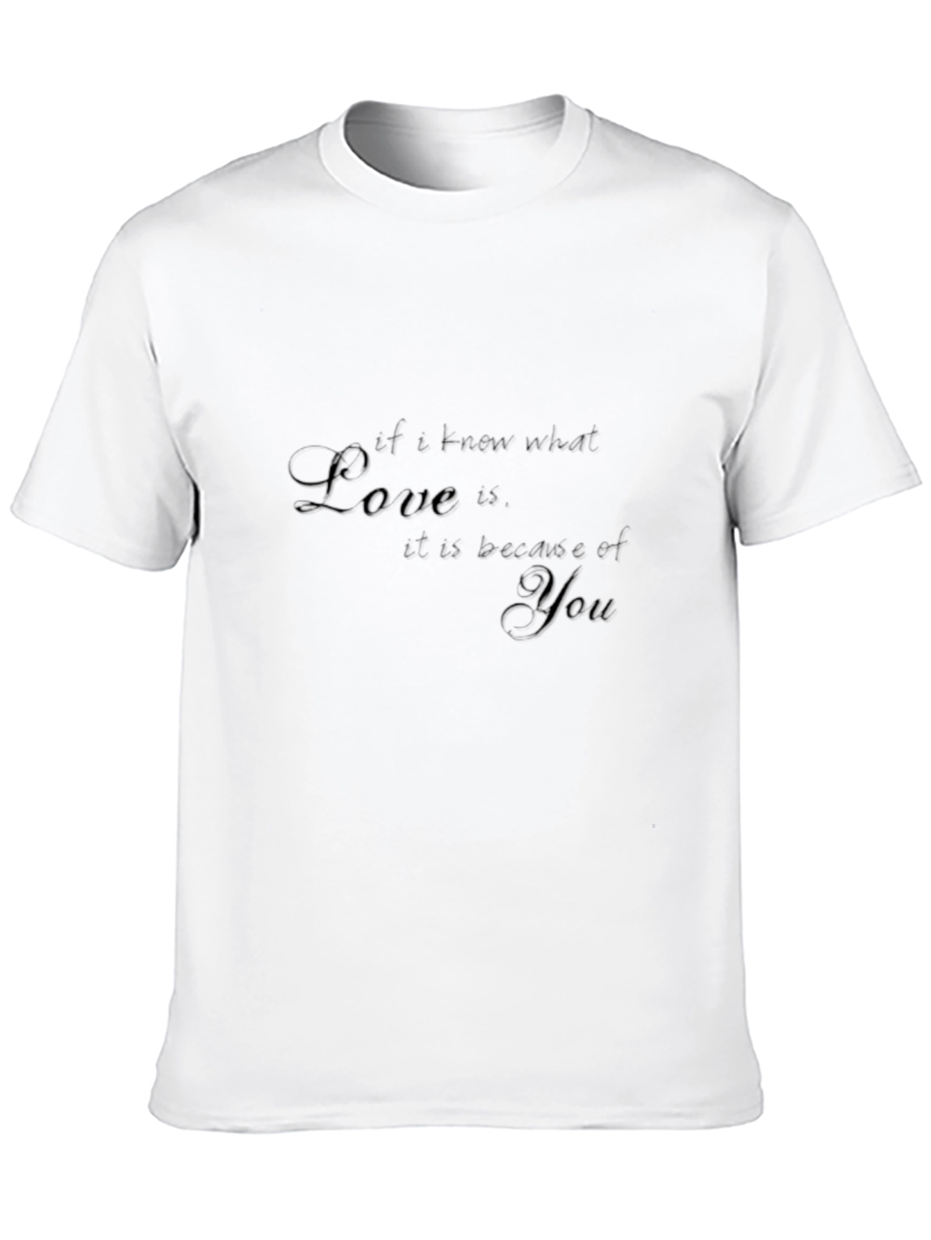 Love is You Graphic Black T-Shirt