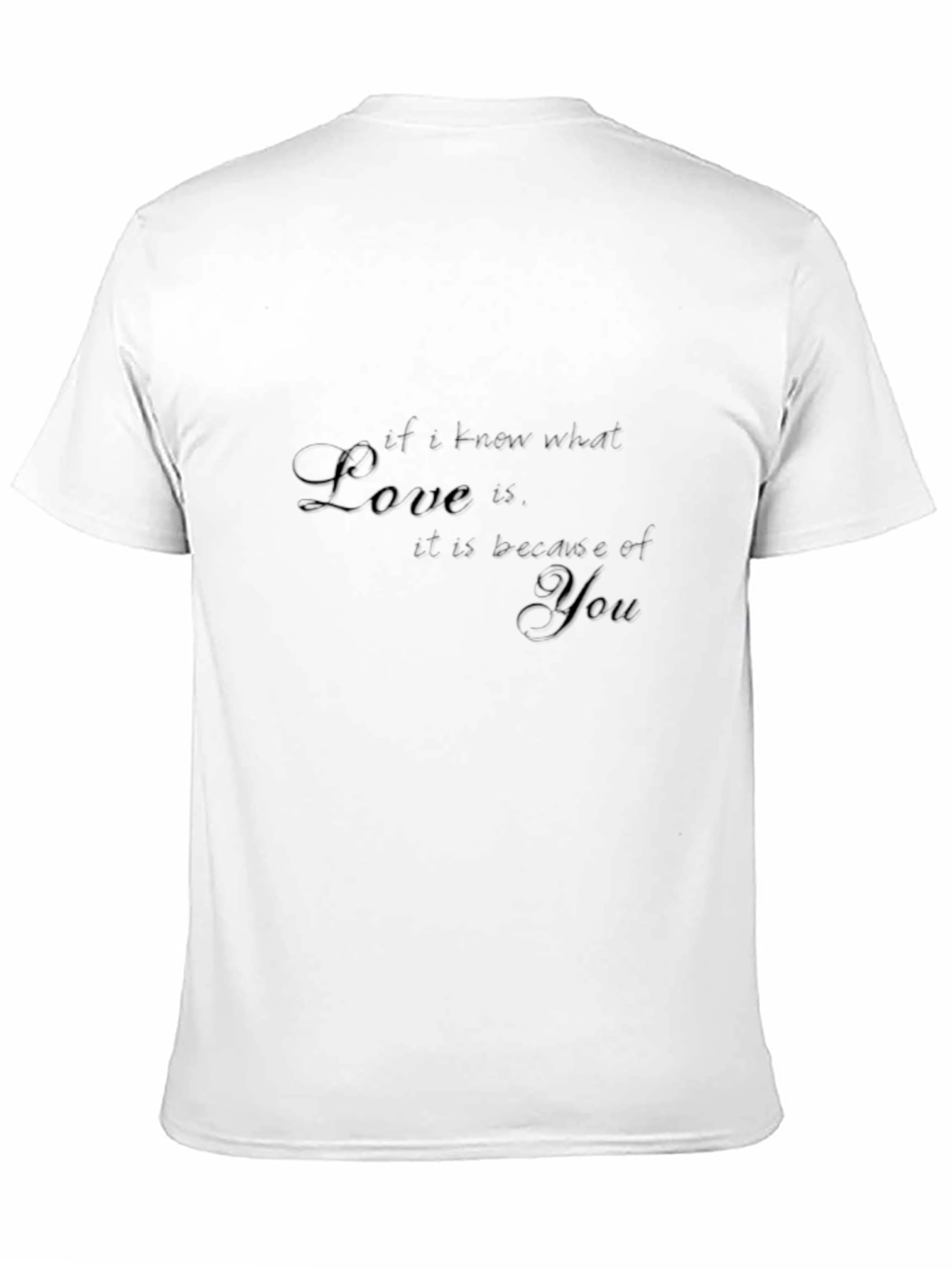 Love is You Graphic Black T-Shirt