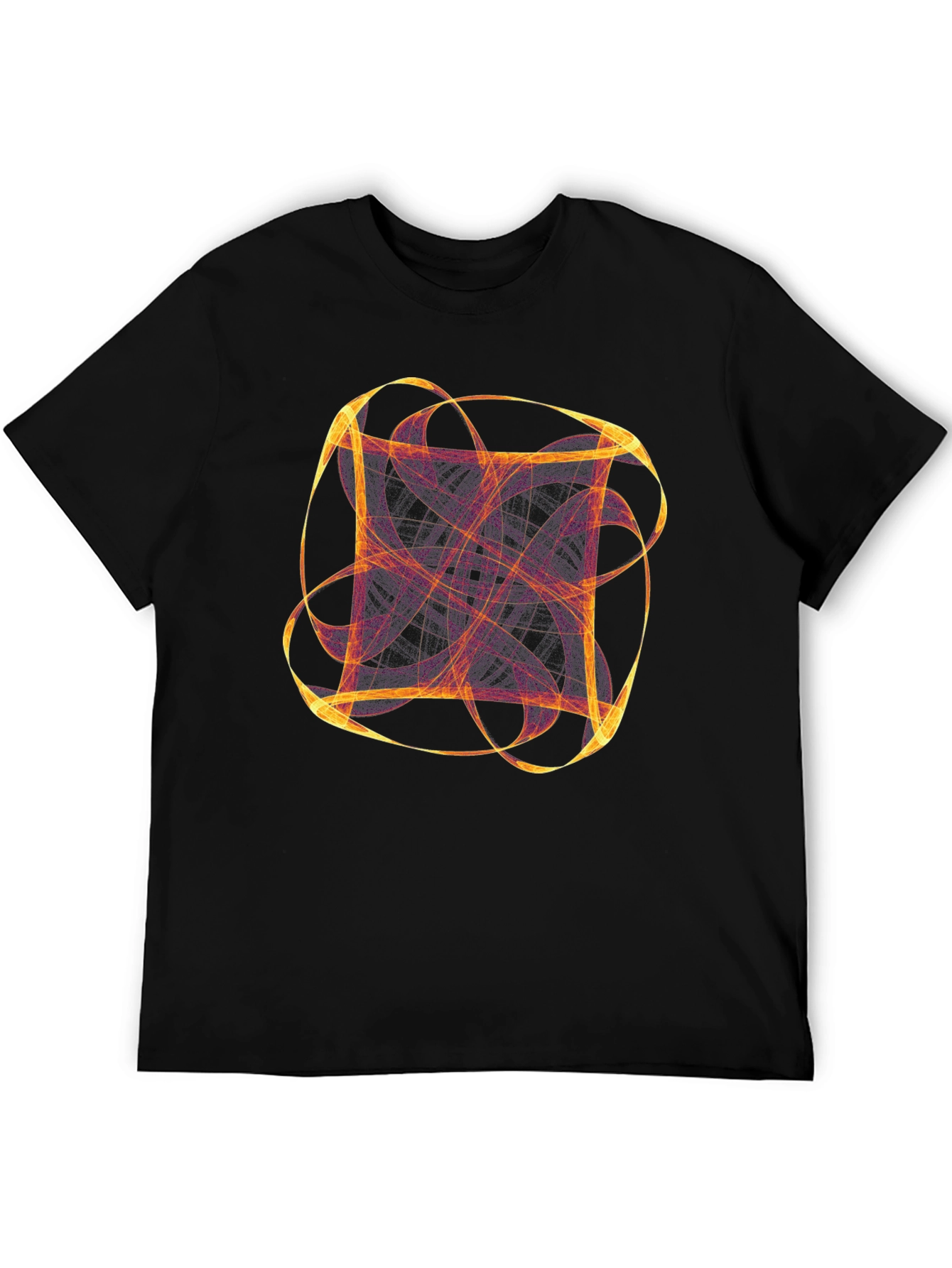 Abstract Graphic Tee - Black
