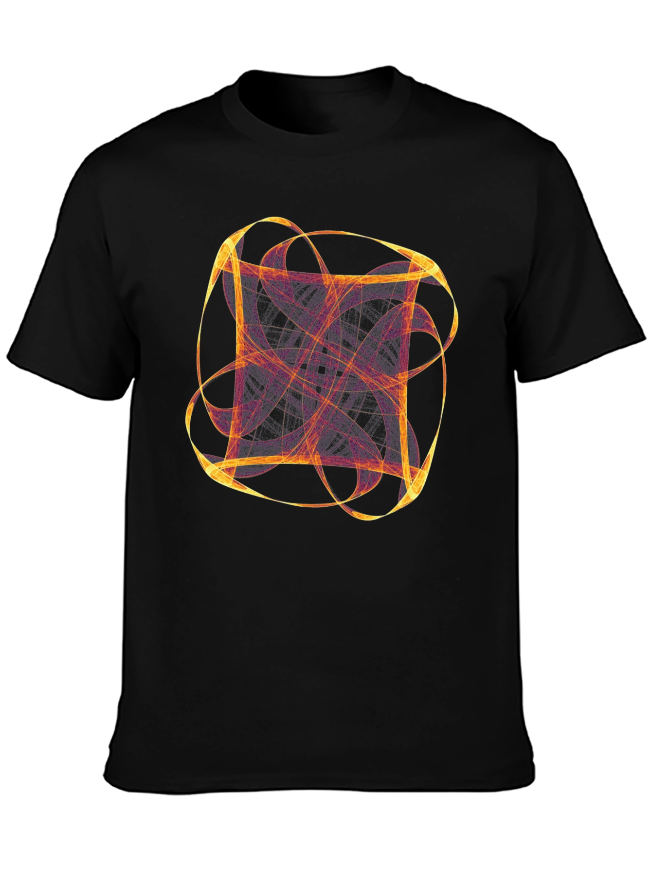 Abstract Graphic Tee - Black