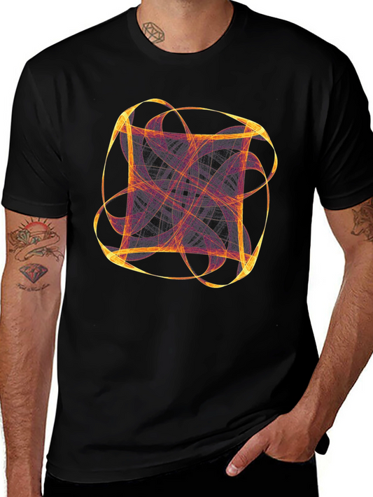 Abstract Graphic Tee - Black