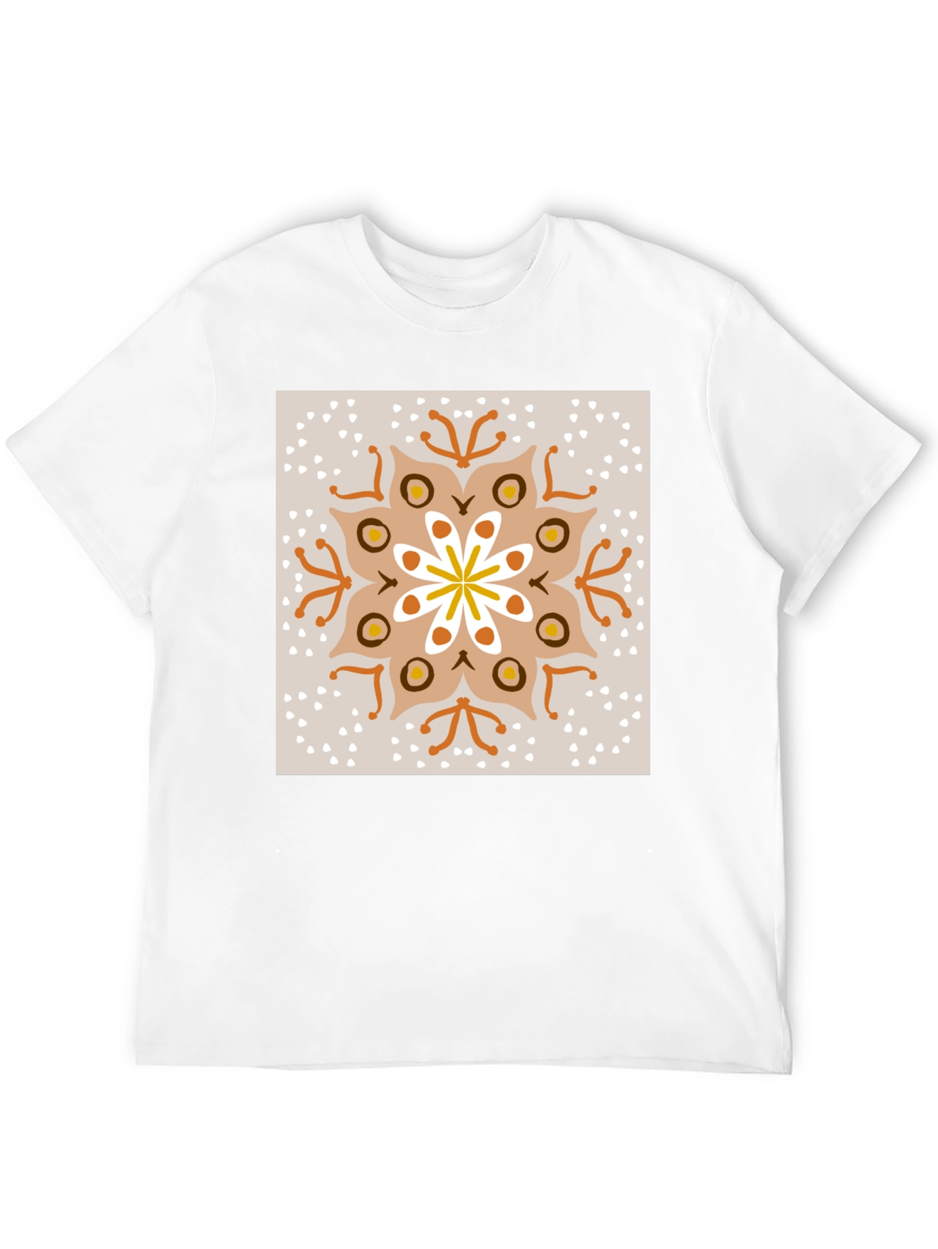 Boho Mandala Graphic Tee - Unisex Black T-Shirt