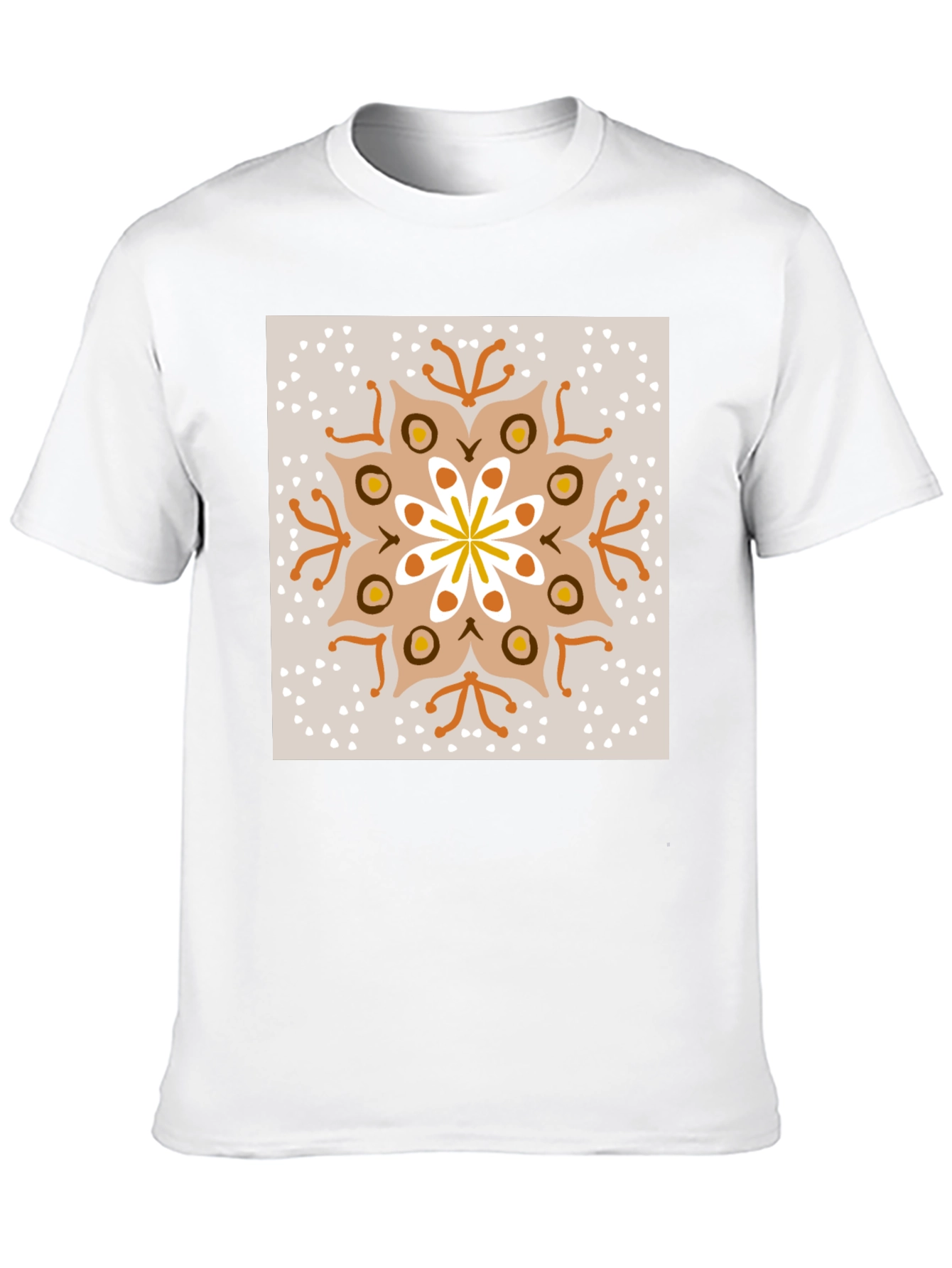 Boho Mandala Graphic Tee - Unisex Black T-Shirt