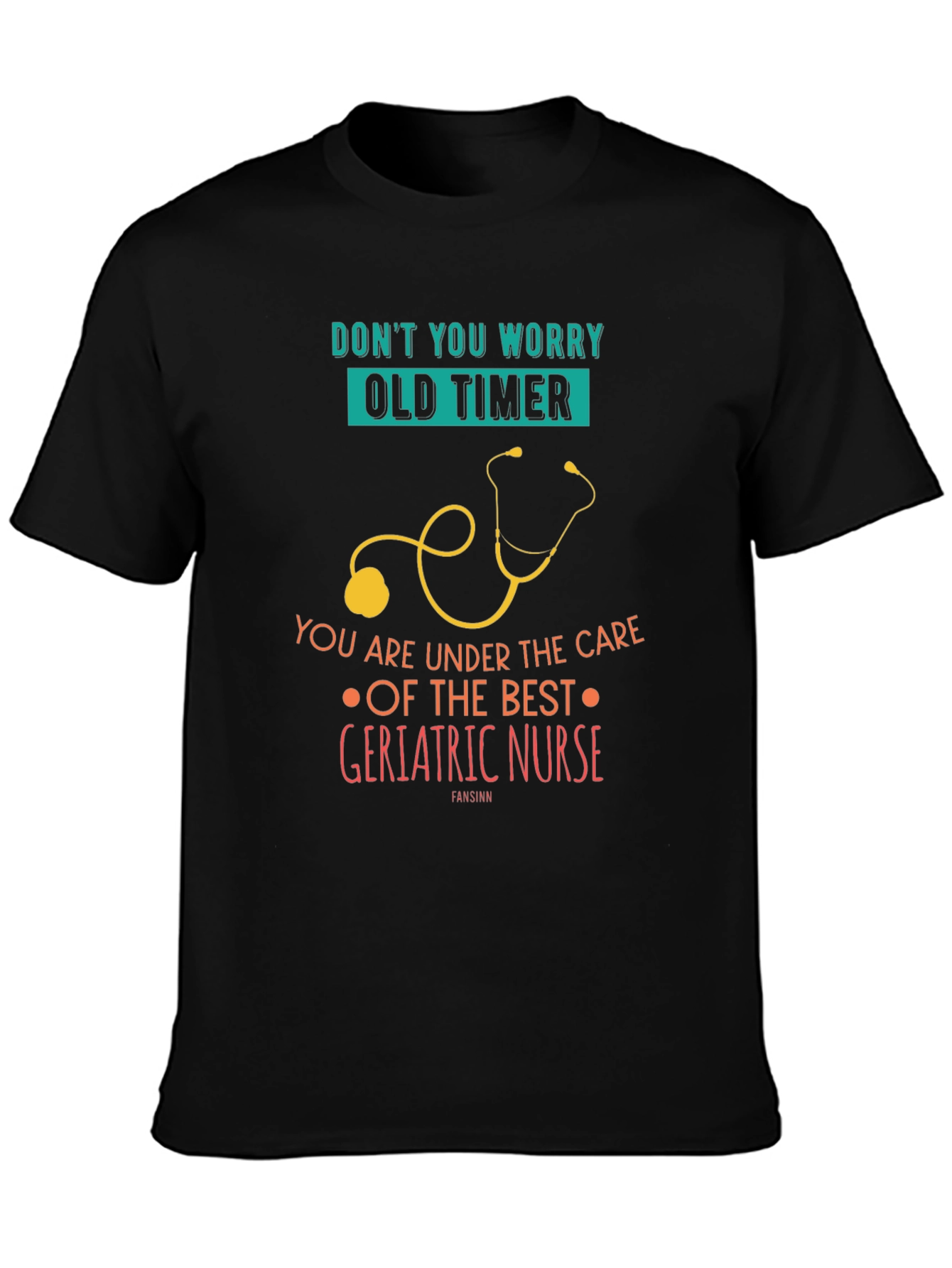 Geriatric Nurse T-Shirt - Funny Old Timer Nursing Tee