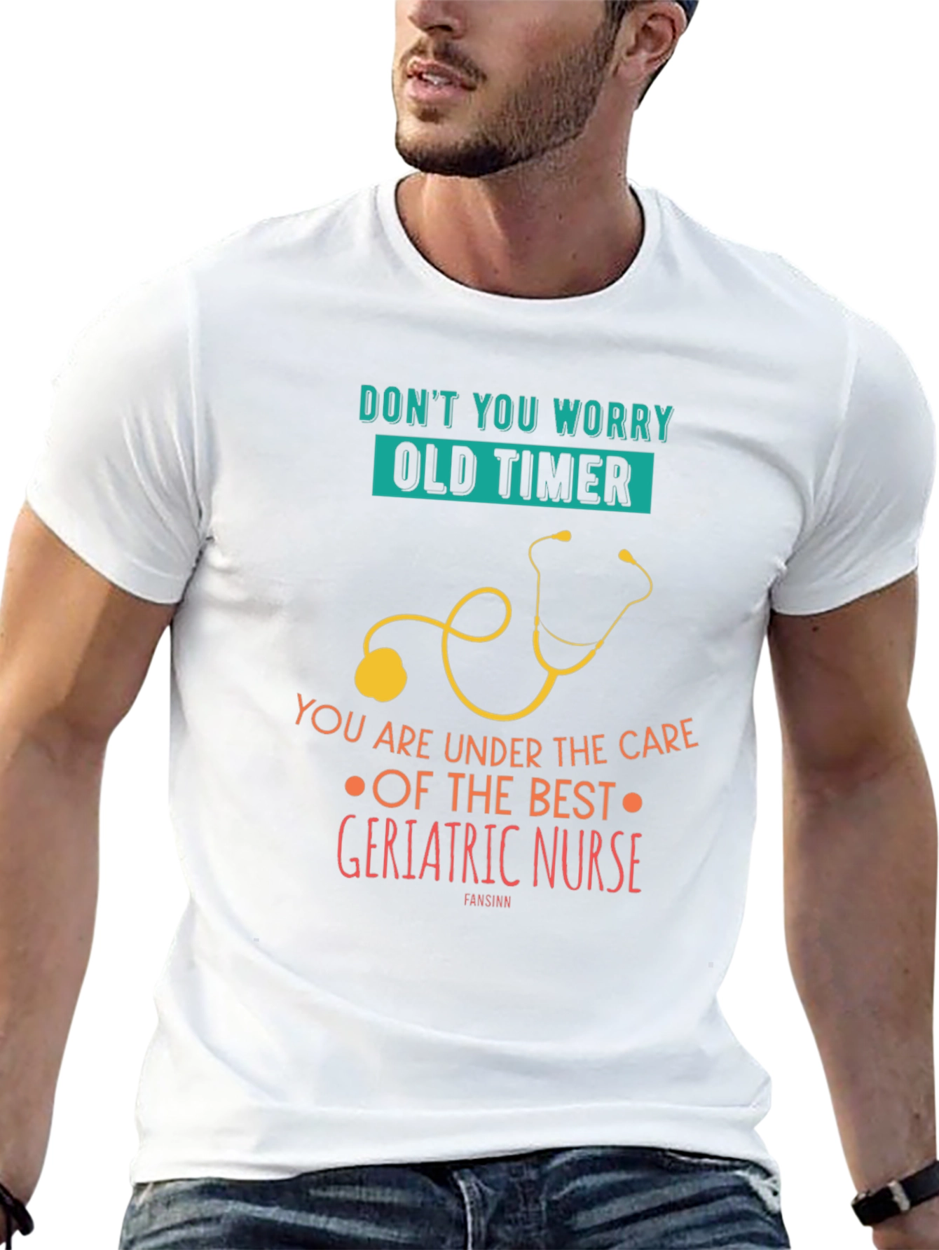 Geriatric Nurse T-Shirt - Funny Old Timer Nursing Tee