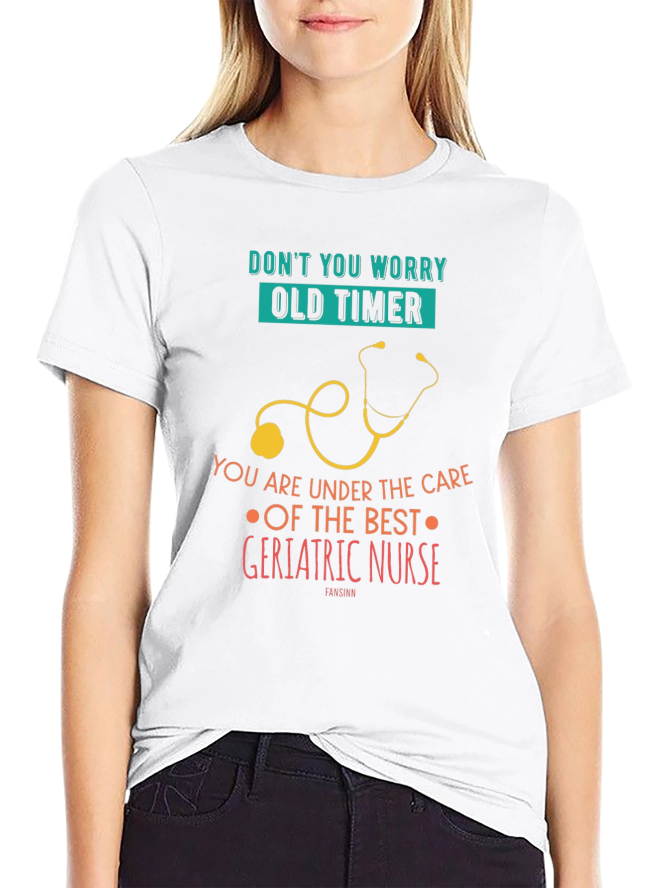 Geriatric Nurse T-Shirt - Funny Old Timer Nursing Tee