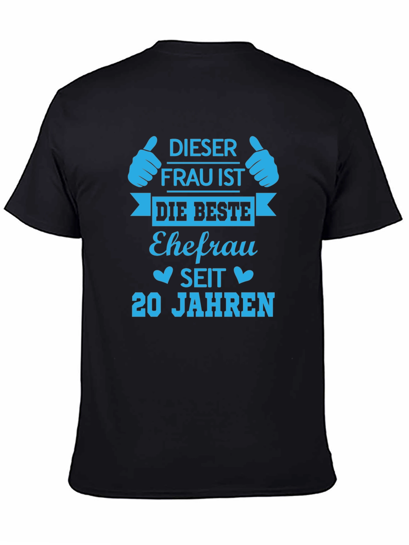 Best Wife Since 20 Years Black T-Shirt
