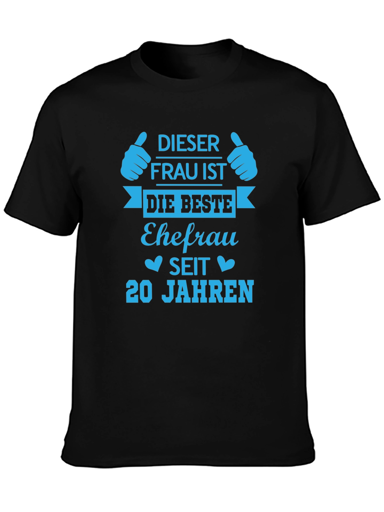 Best Wife Since 20 Years Black T-Shirt