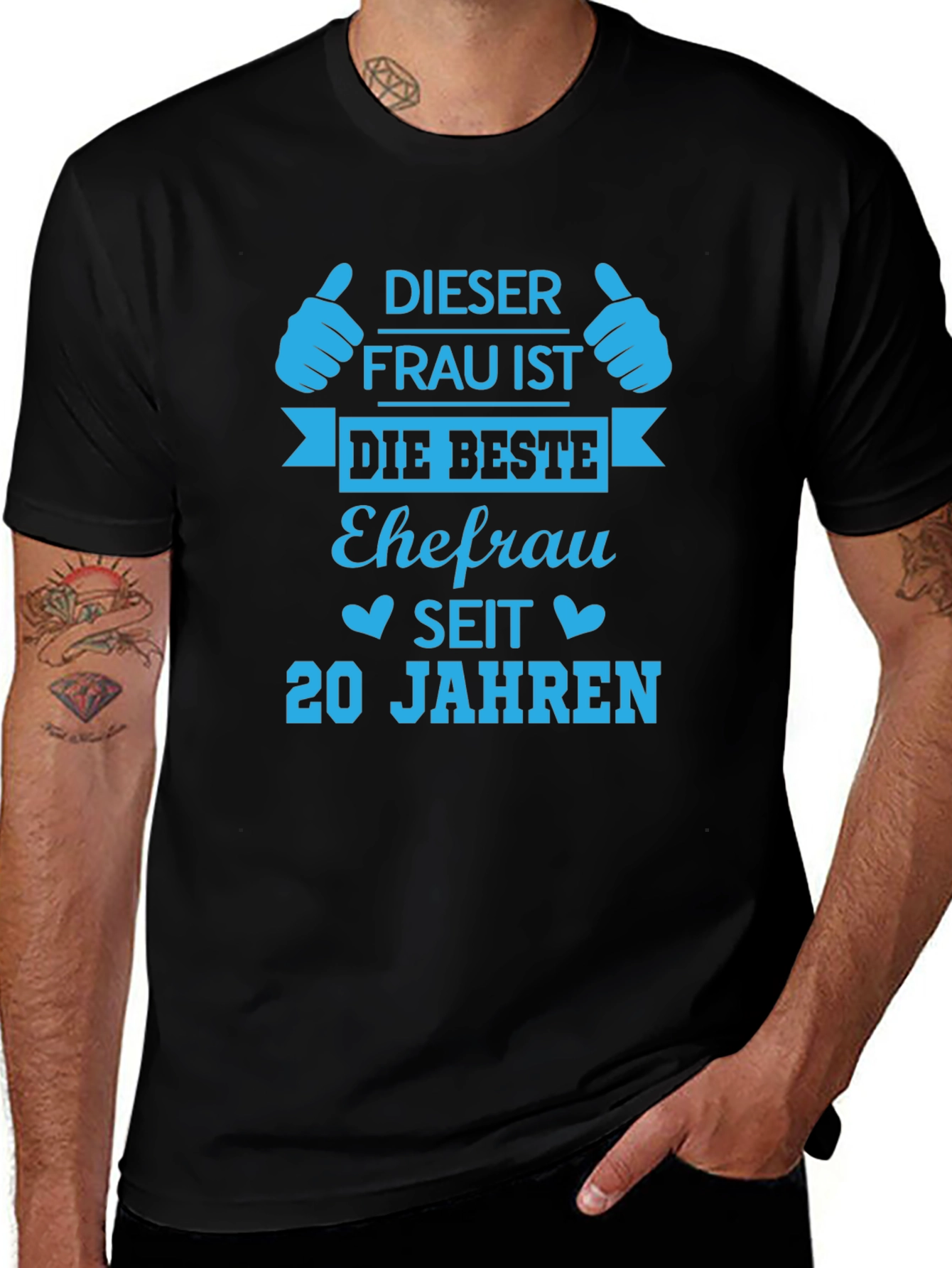 Best Wife Since 20 Years Black T-Shirt