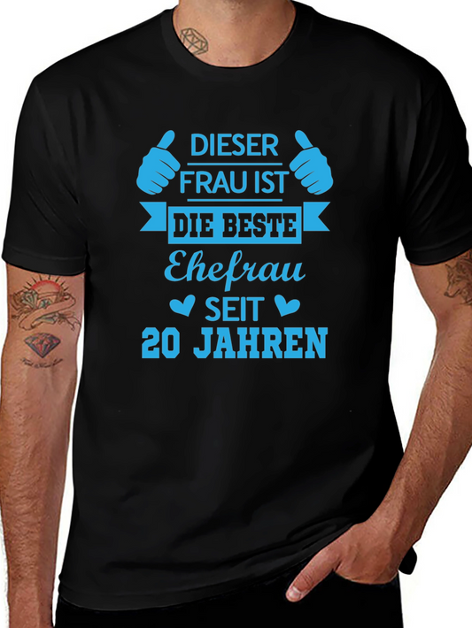 Best Wife Since 20 Years Black T-Shirt