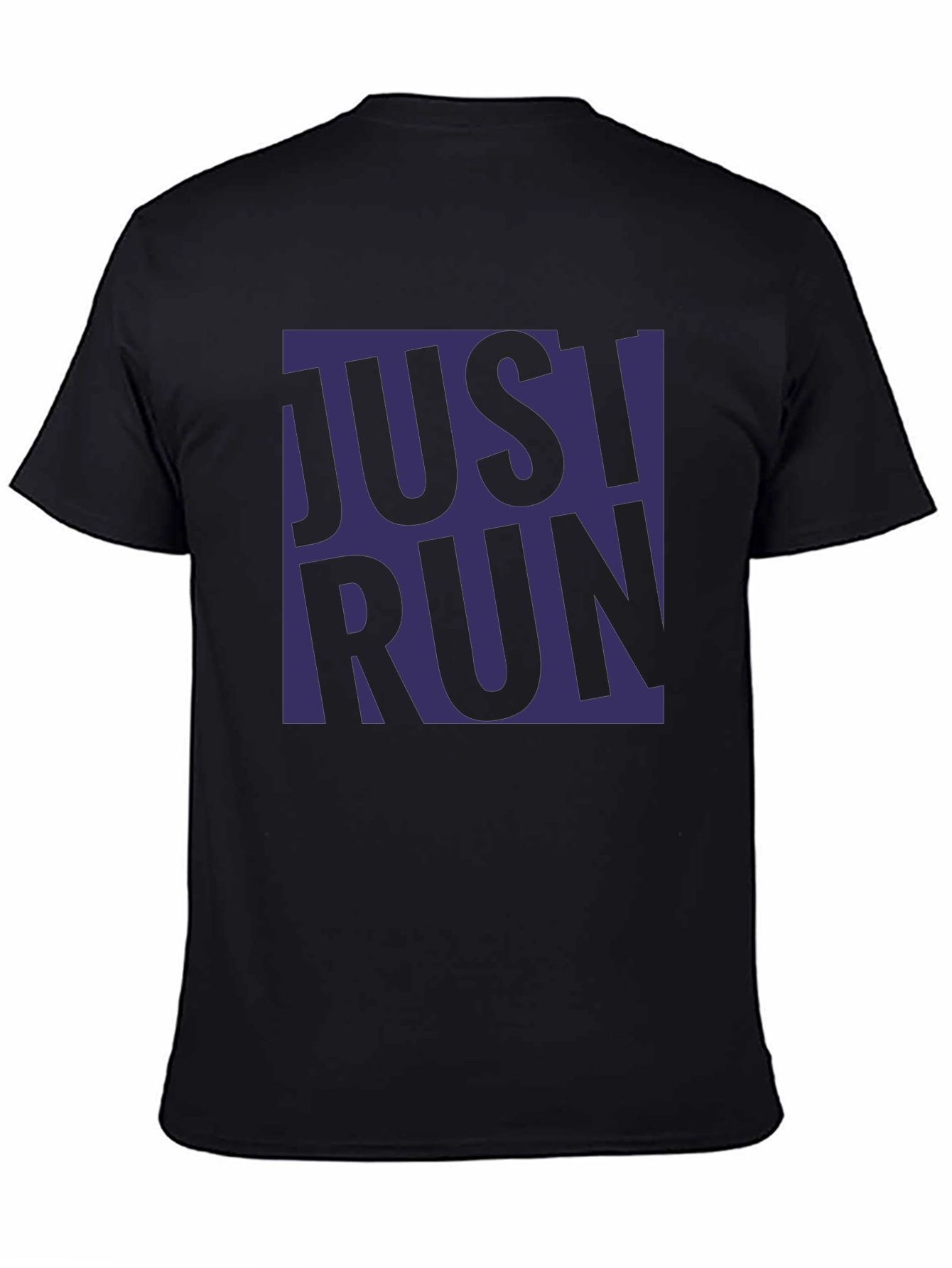 Just Run Graphic T-Shirt - Black