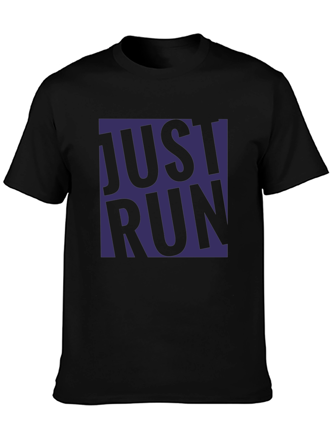 Just Run Graphic T-Shirt - Black