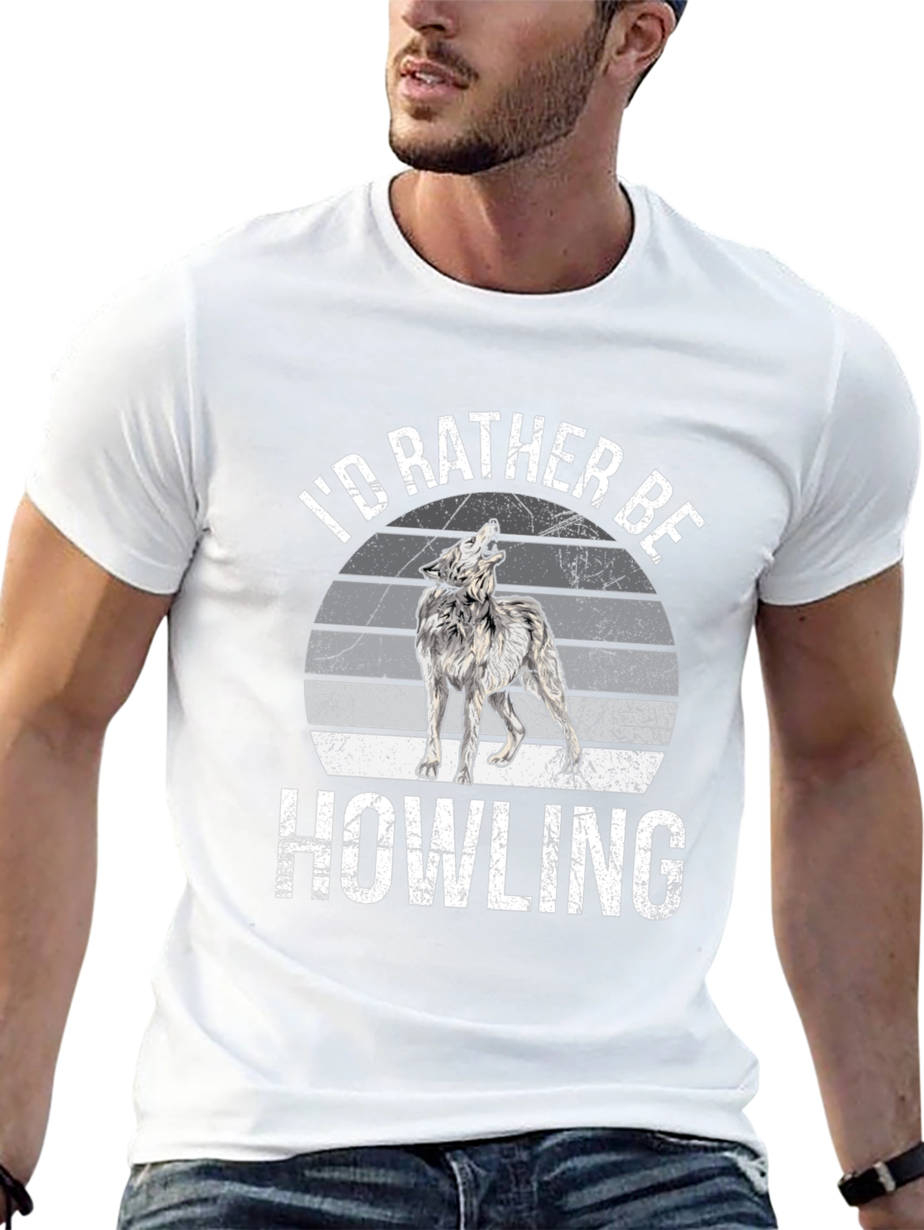 Id Rather Be Howling Wolf T-Shirt