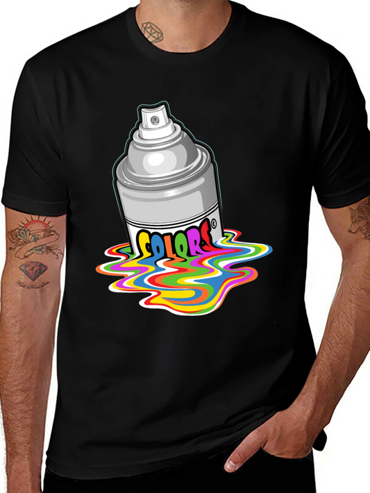 Colorful Spray Paint Drip T-Shirt