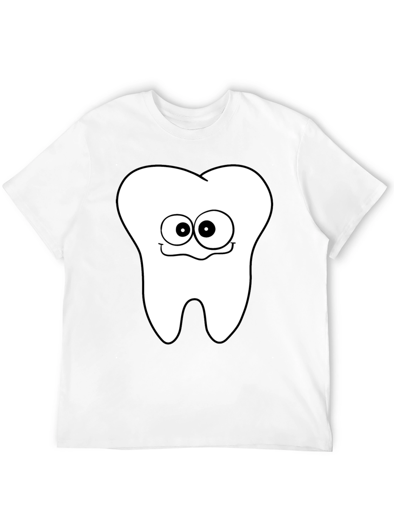 Funny Tooth Graphic T-Shirt - Black Cotton Tee