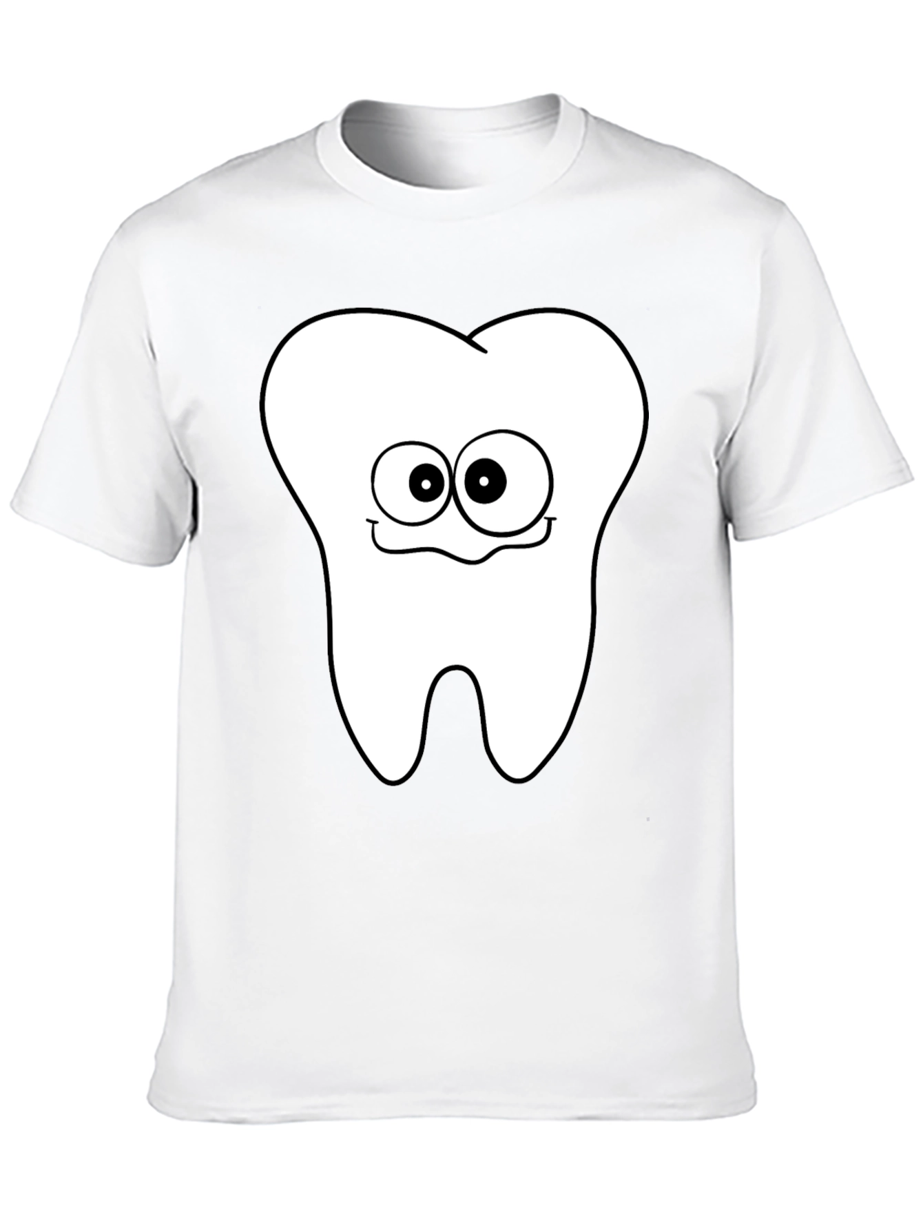 Funny Tooth Graphic T-Shirt - Black Cotton Tee