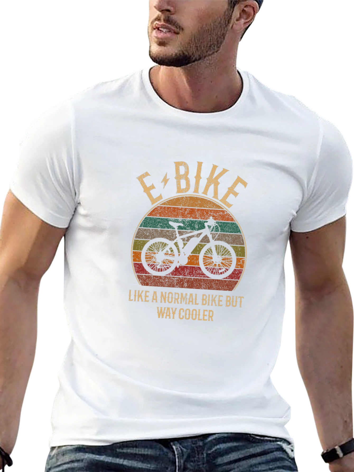 E-Bike Cool Retro T-Shirt