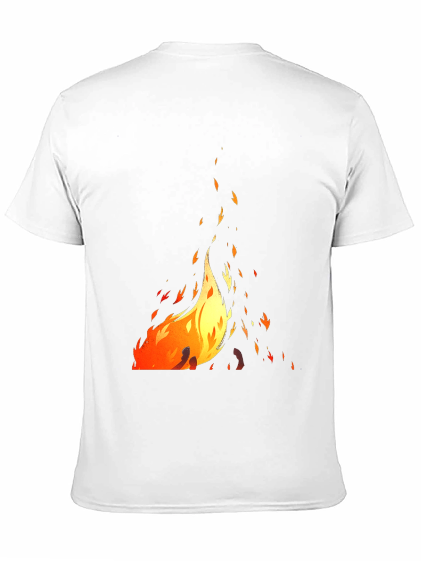 Fiery Graphic Black T-Shirt