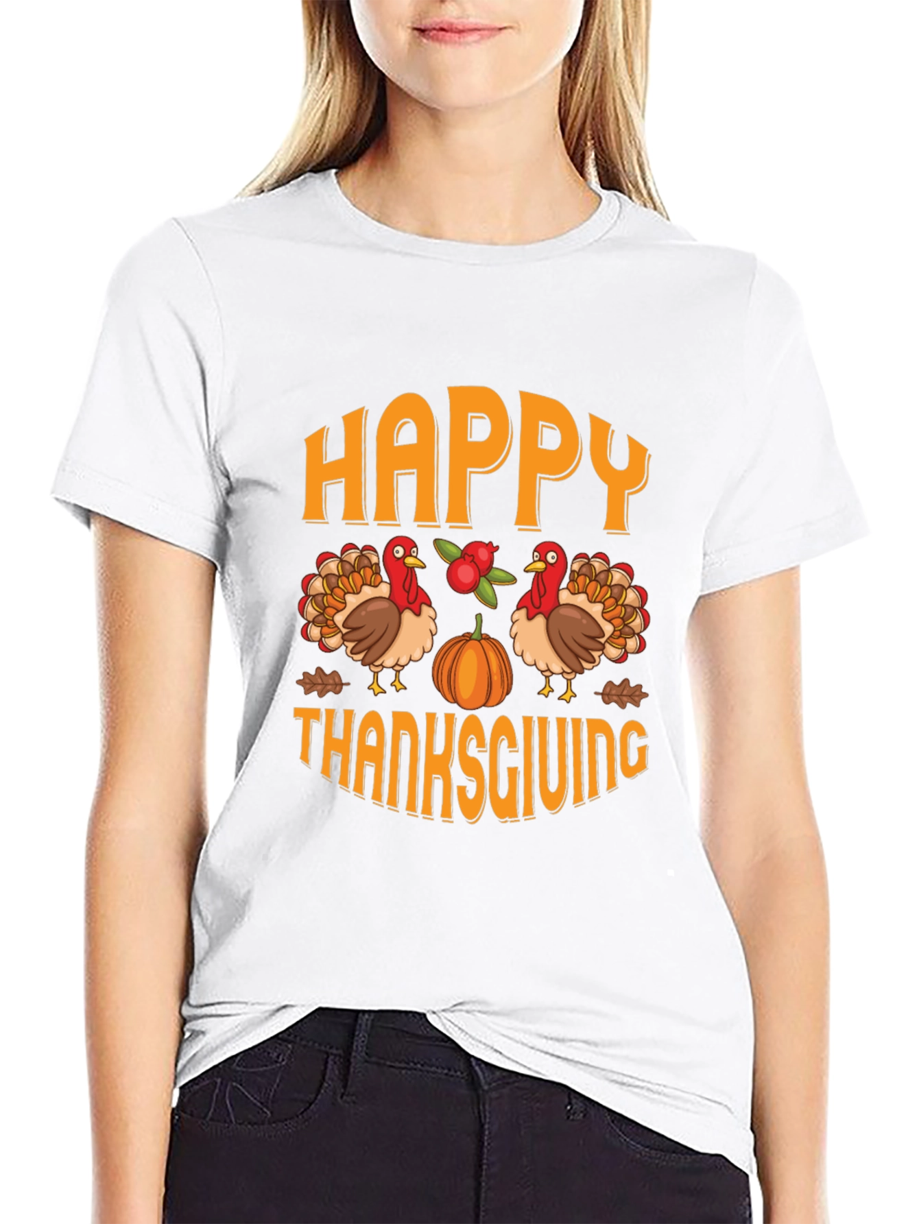 Happy Thanksgiving Graphic T-Shirt