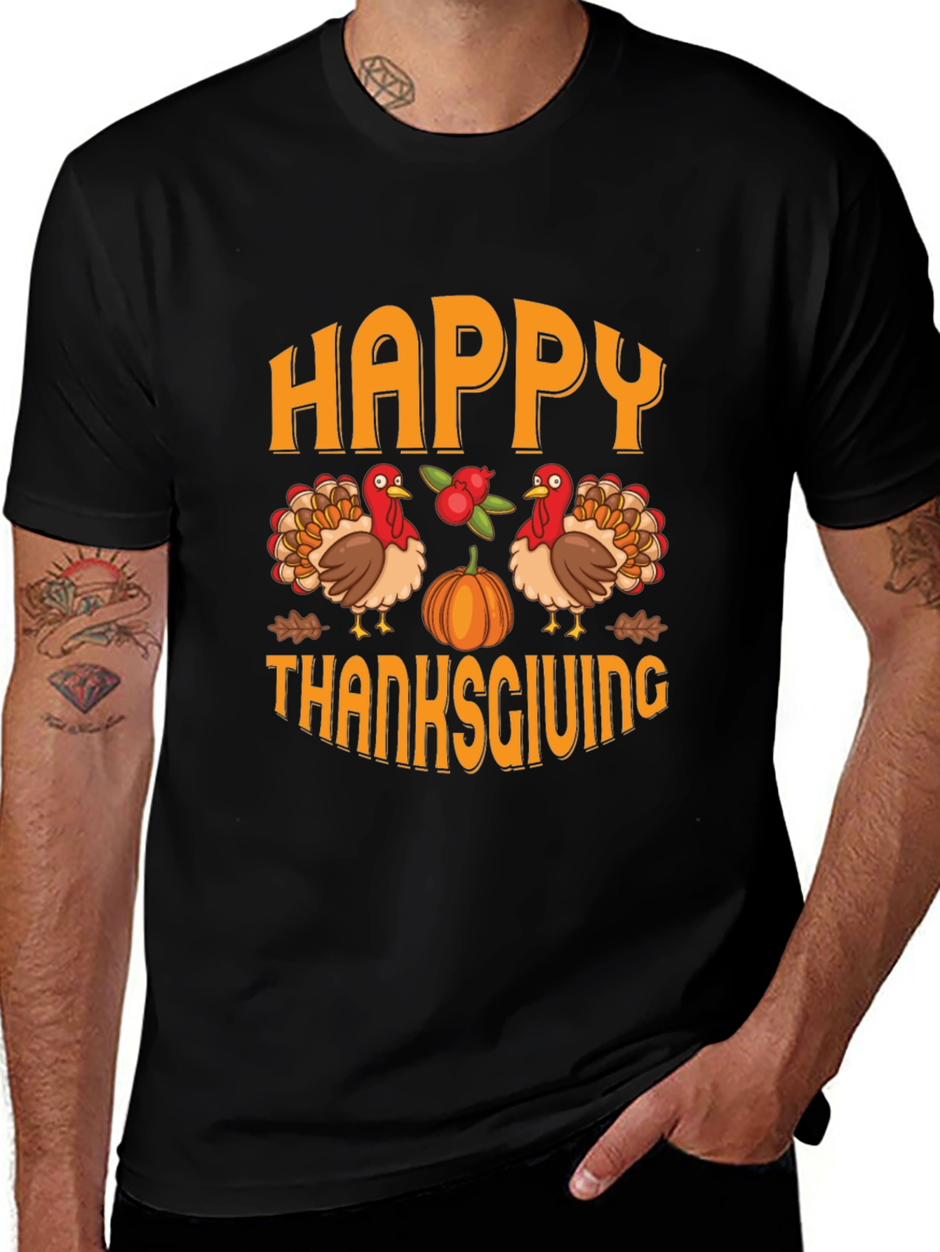 Happy Thanksgiving Graphic T-Shirt