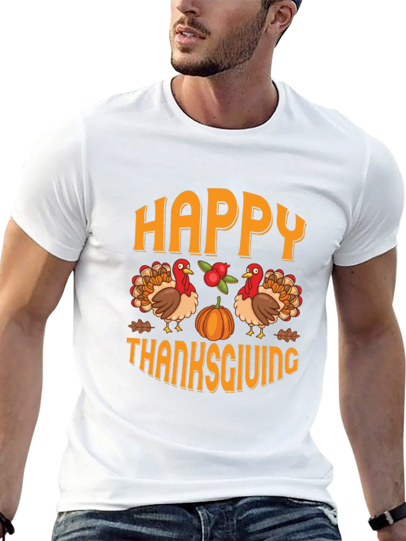 Happy Thanksgiving Graphic T-Shirt