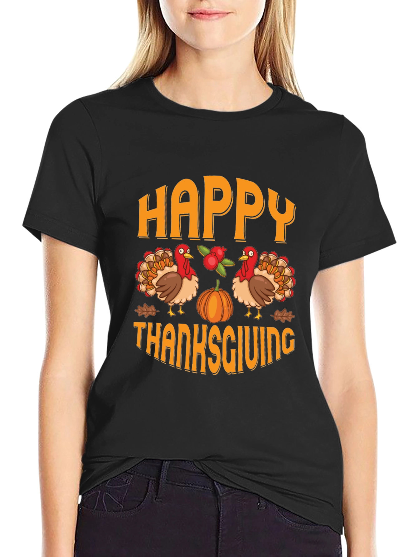 Happy Thanksgiving Graphic T-Shirt