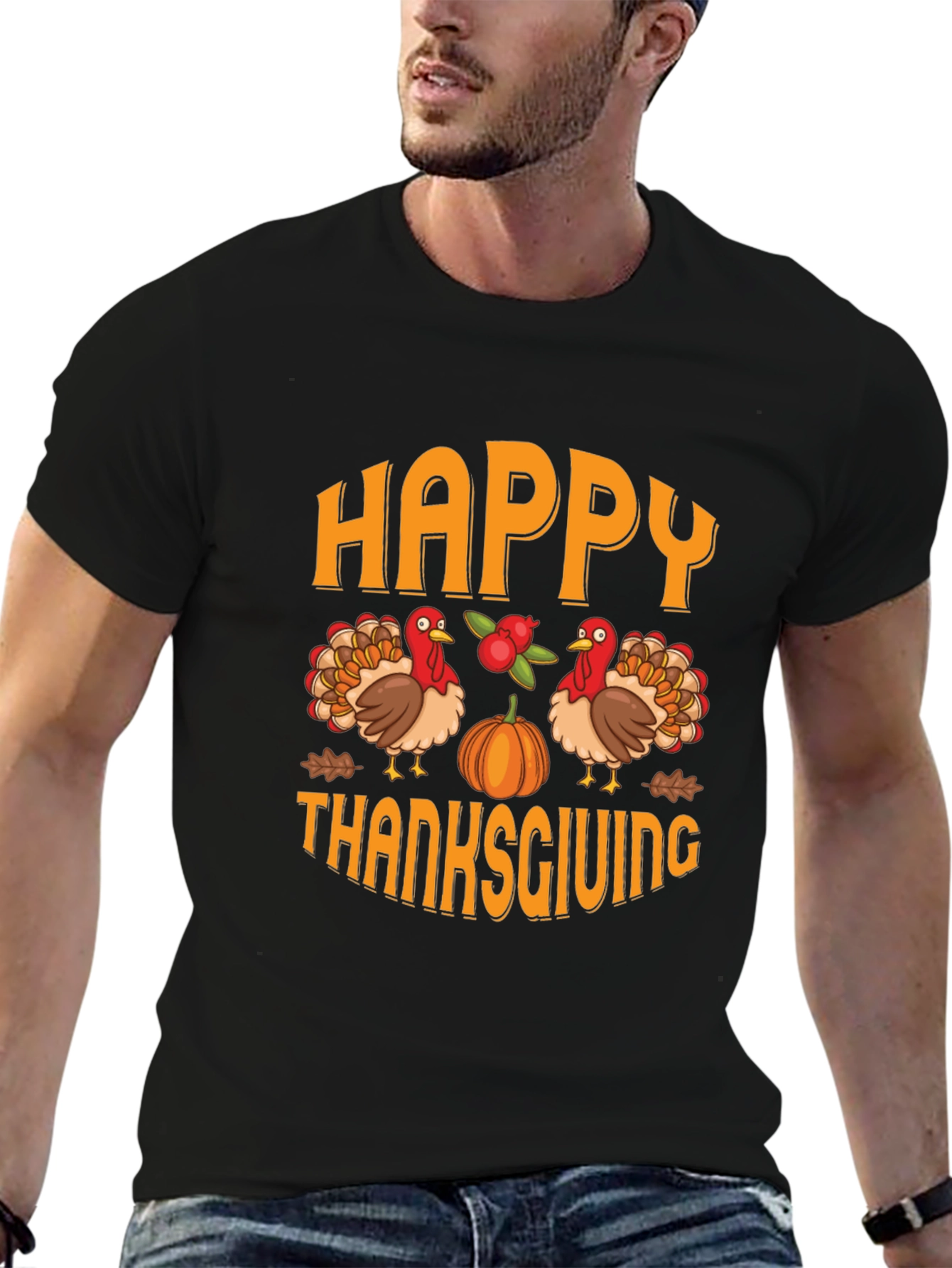 Happy Thanksgiving Graphic T-Shirt