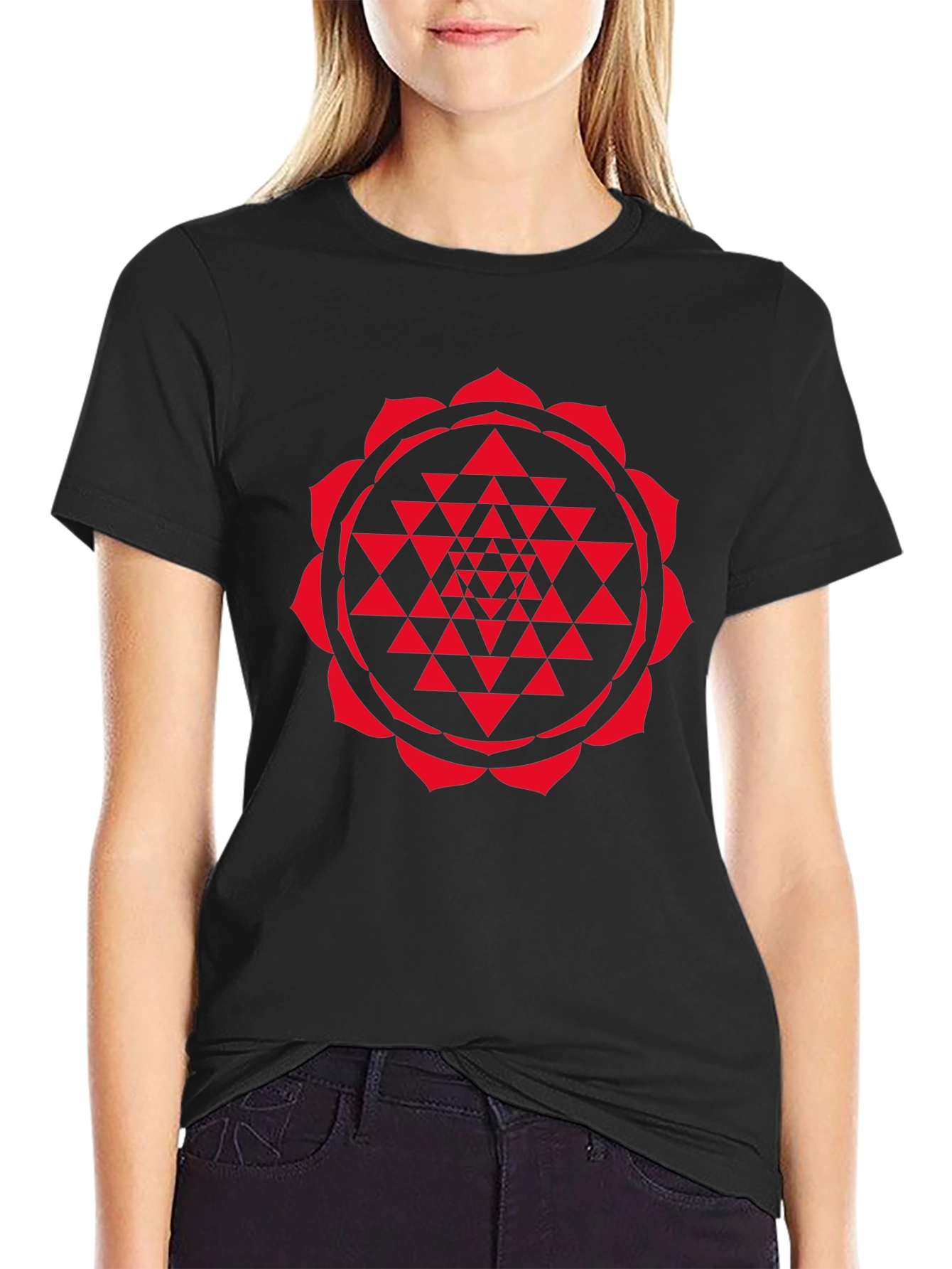 Sriyantra Graphic Tee - Black