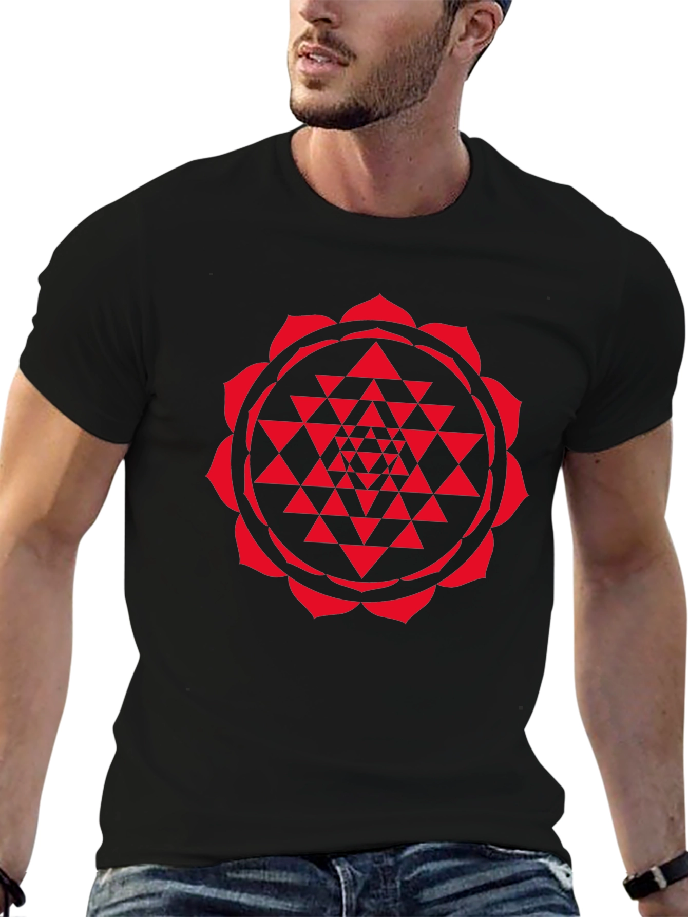 Sriyantra Graphic Tee - Black