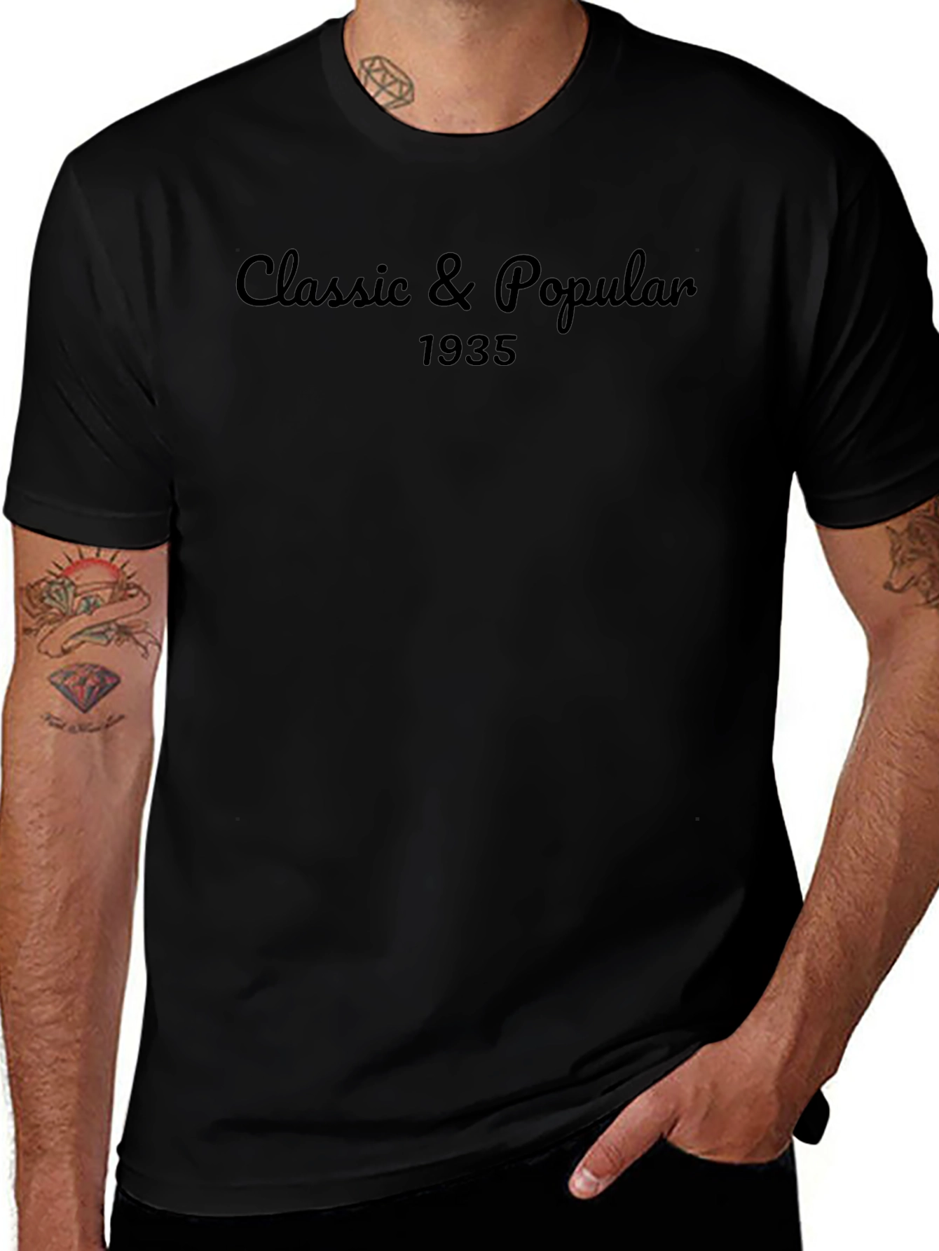 Classic & Popular 1935 Black T-Shirt