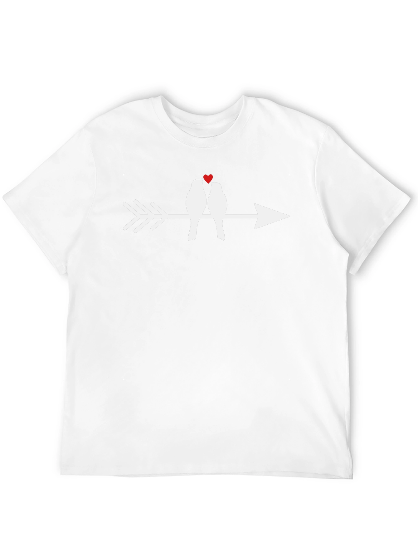 Love Birds Arrow Tee - Romantic Graphic T-Shirt
