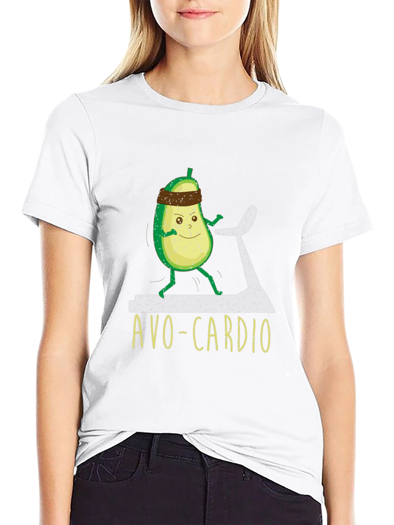 Avo-Cardio Black T-Shirt - Funny Workout Tee