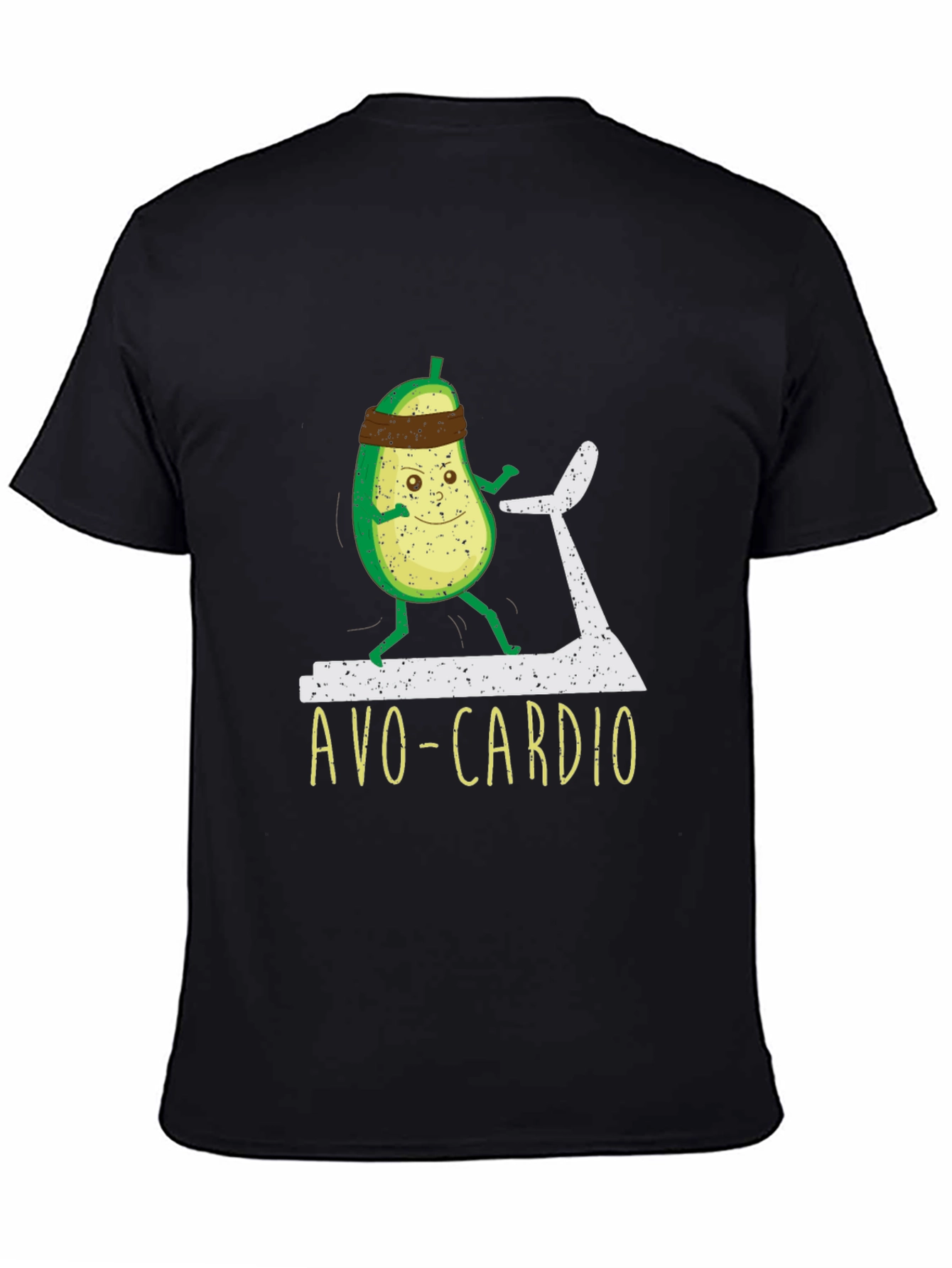 Avo-Cardio Black T-Shirt - Funny Workout Tee