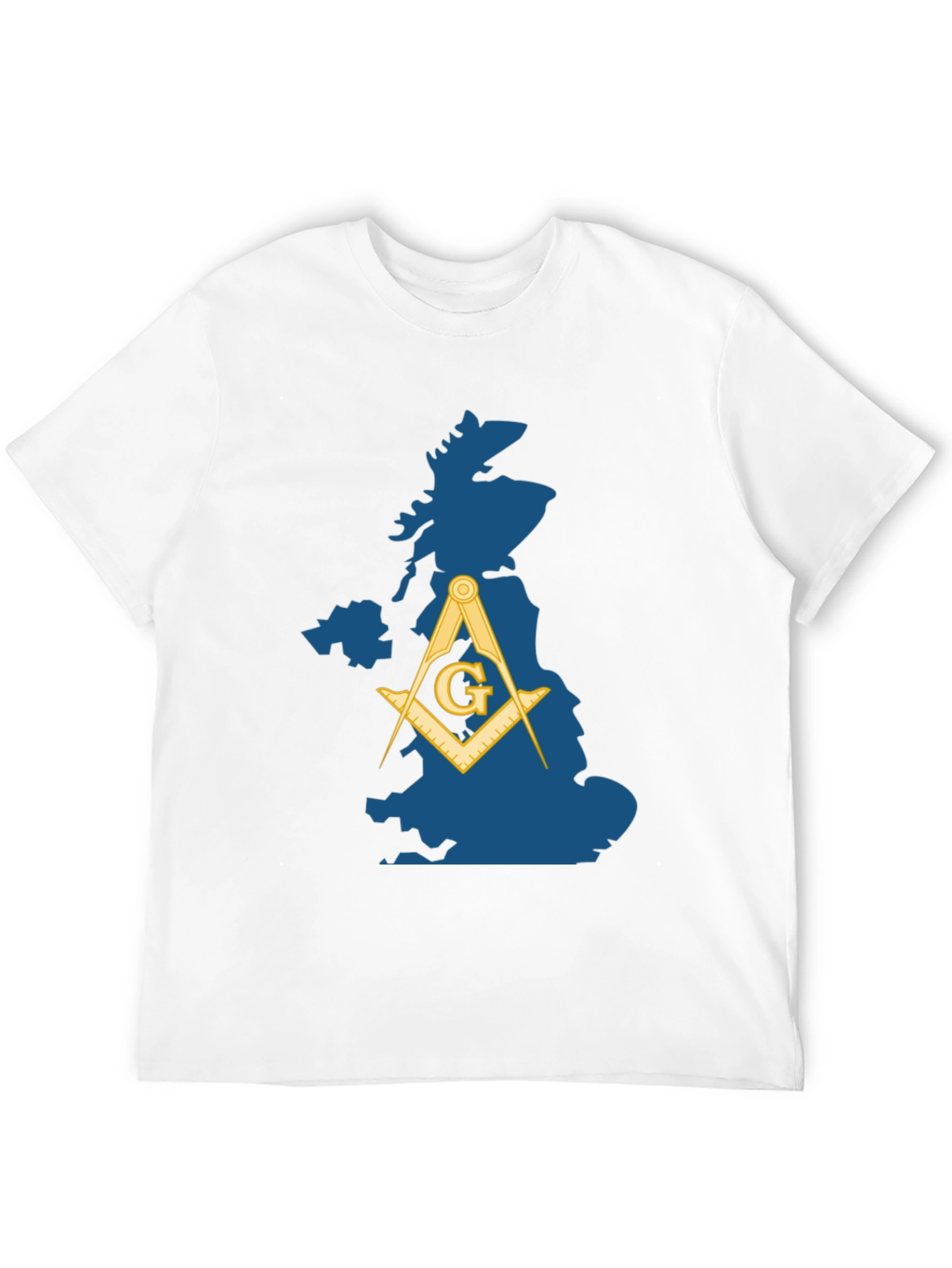 Masonic Great Britain Map T-Shirt